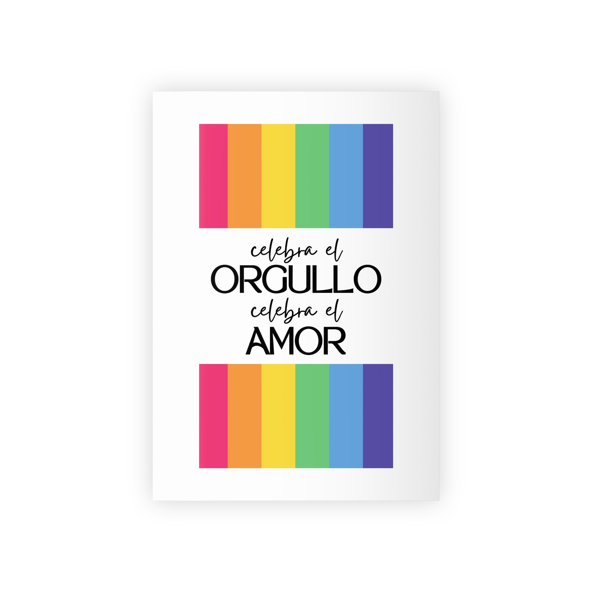 Happy Pride Month Rainbow Background Template Design Gift Wrapping Paper Rolls 1pc