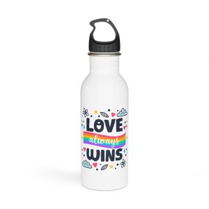 Pride Day Lettering Style Stainless Steel Water Bottle