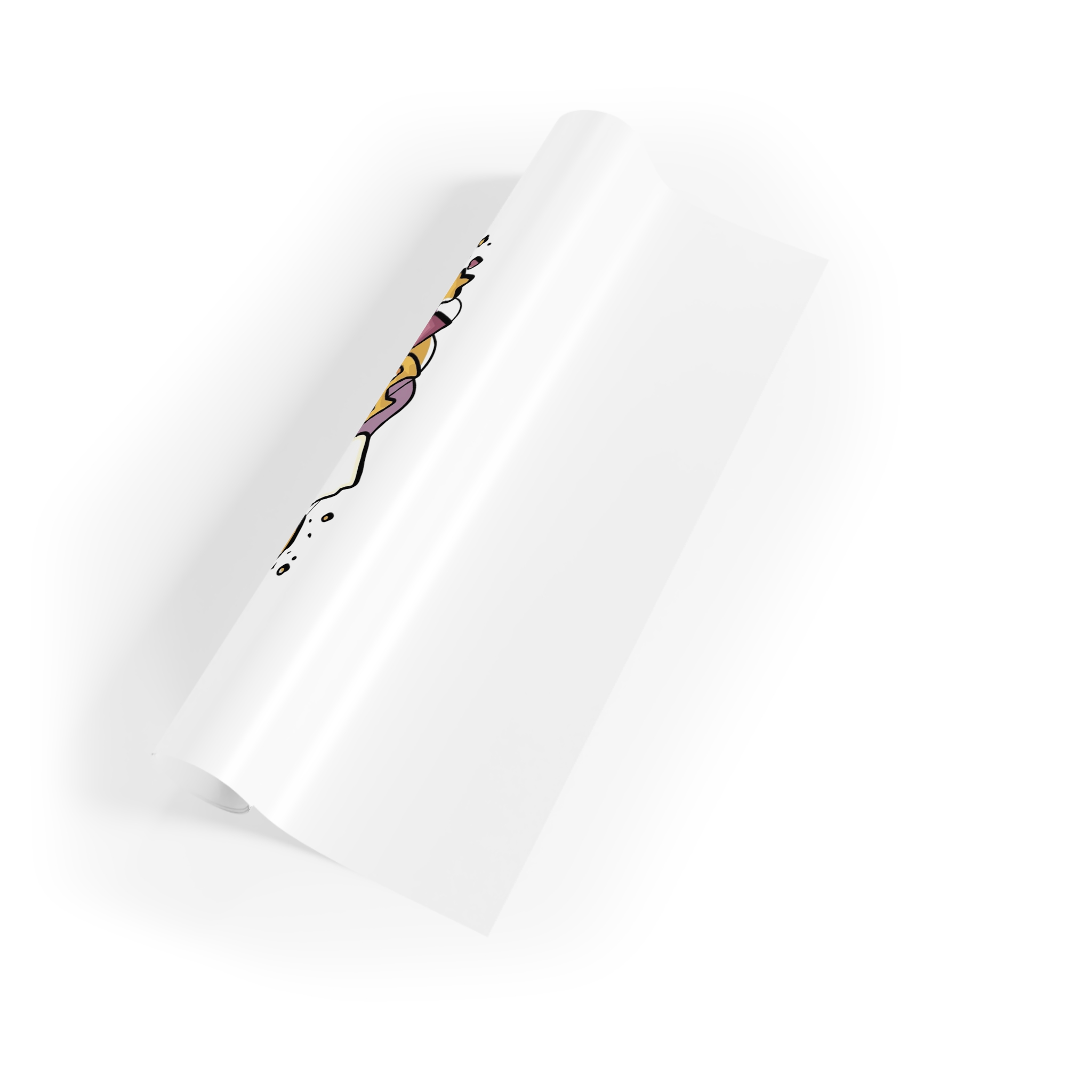 Pride Vibes Only T Shirt Design Isolated White Background Gift Wrapping Paper Rolls 1pc - Image 3