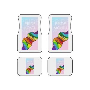 Rainbow Colored Hand Fist Fist Gesture Gay Pride Month Background Lgbt Concept Car Mats Set Of 4