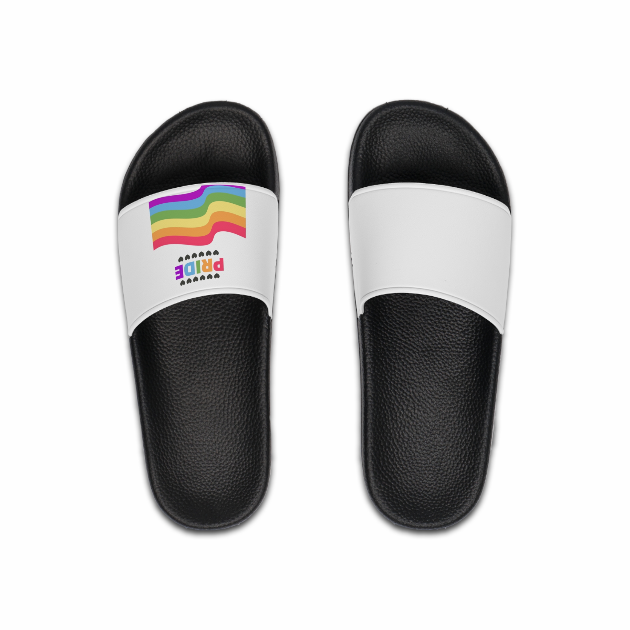 Pride Background With Flag Lgbtq Pride Mens Slide Sandals