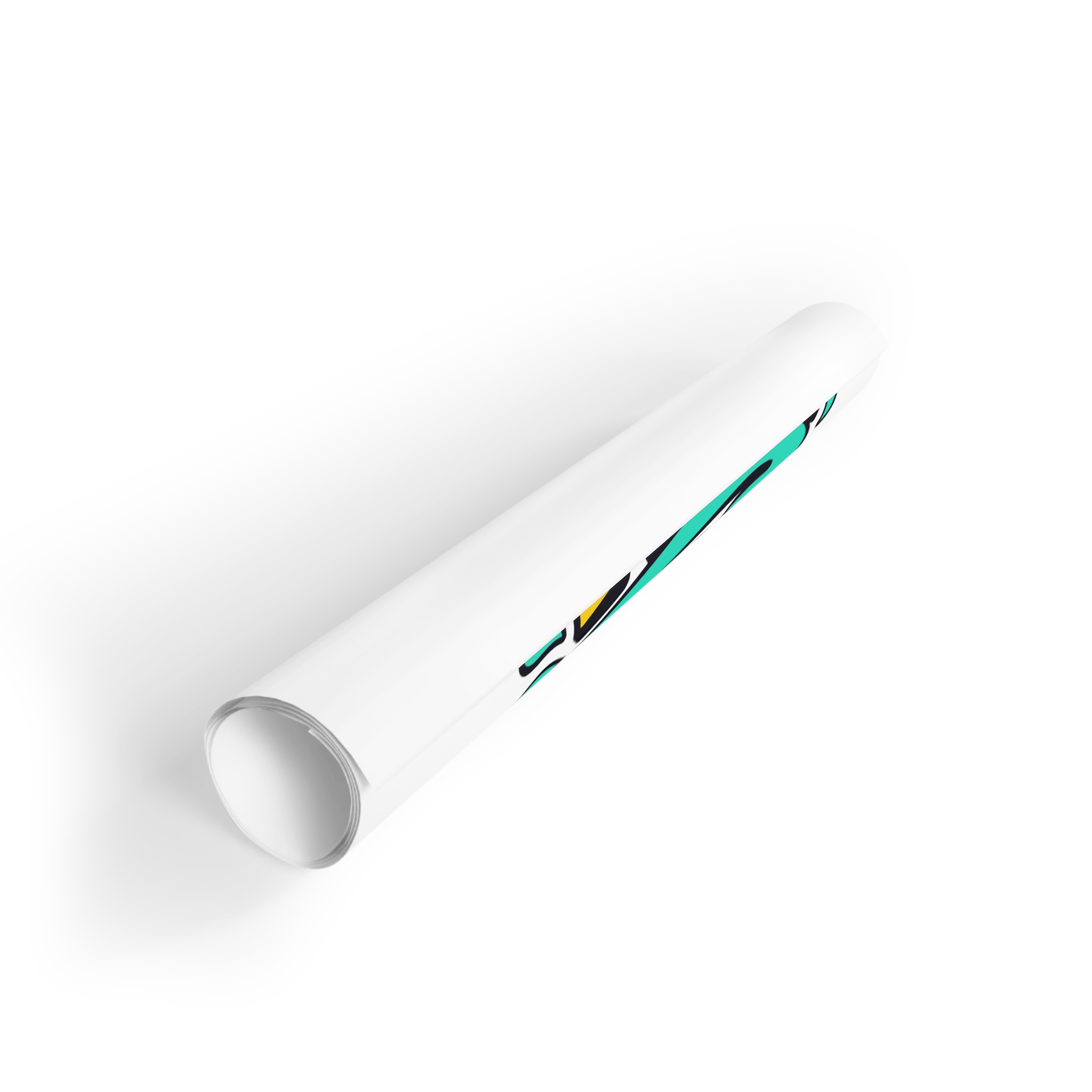 Raised With Pride Text Effect Gift Wrapping Paper Rolls 1pc - Image 2