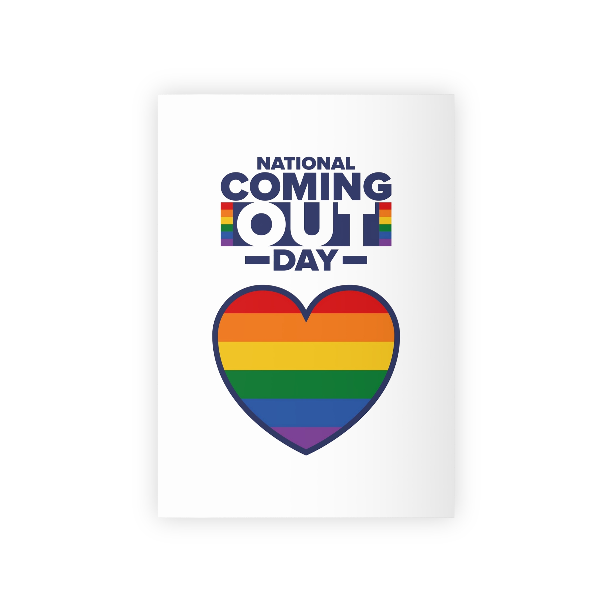 Coming Out Day Pride Month Lgbt Rainbow Flag Diversity Equality Free Love Vector Poster Gift Wrapping Paper Rolls 1pc