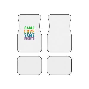 Typography T Shirt Design Collection Car Mats Set Of 4