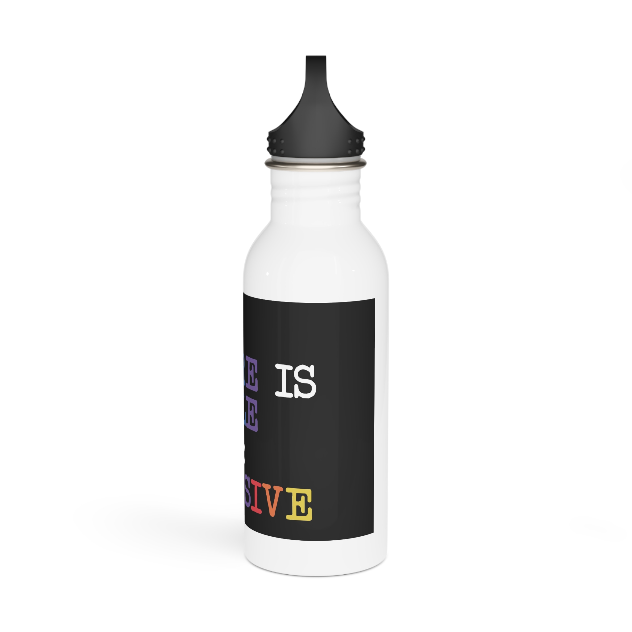Colorful Text That Says Future Women Is Breastfeeding Stainless Steel Water Bottle - Image 4
