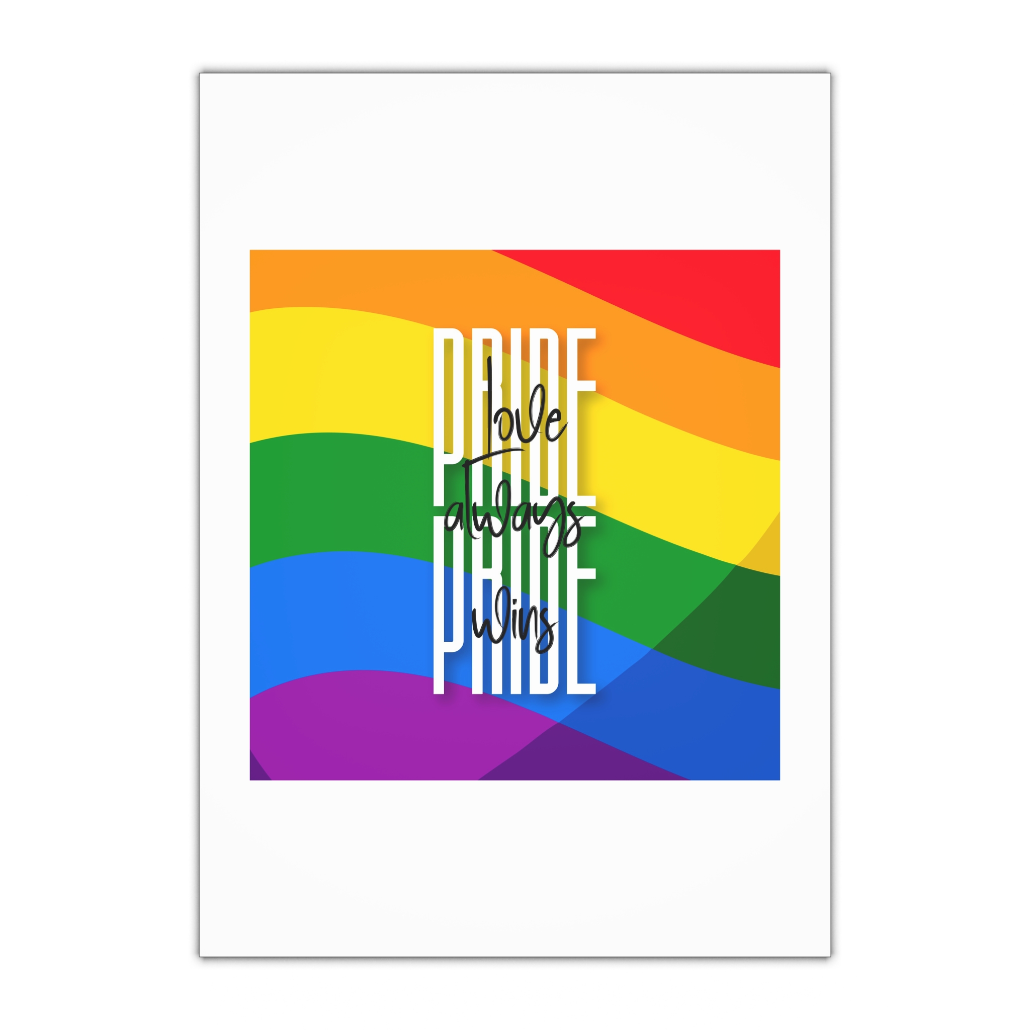 Pride Design 2 Gift Wrapping Paper Sheets 1pc