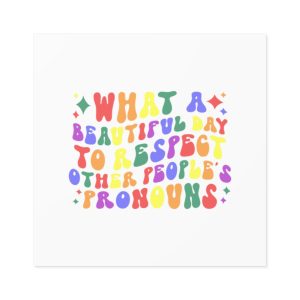 Pride Lgbt Gay Retro Tshirt Design(1) Laminate Stickers Square