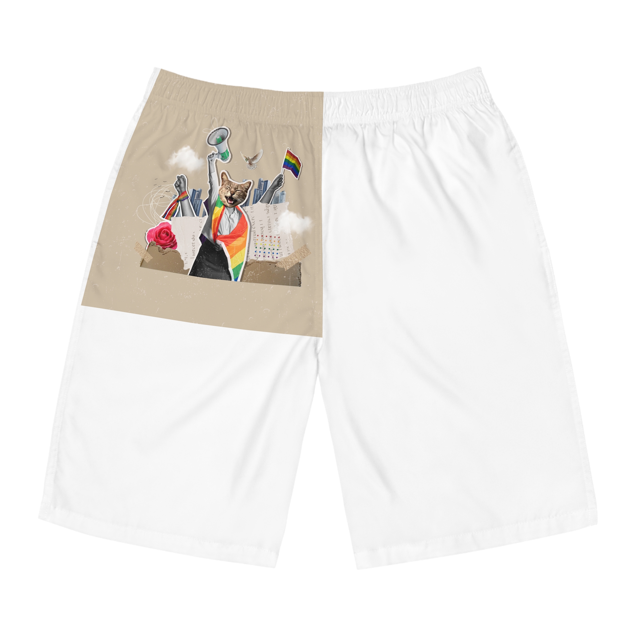 Lesbian Pride Design 5F982B Mens Board Shorts Aop