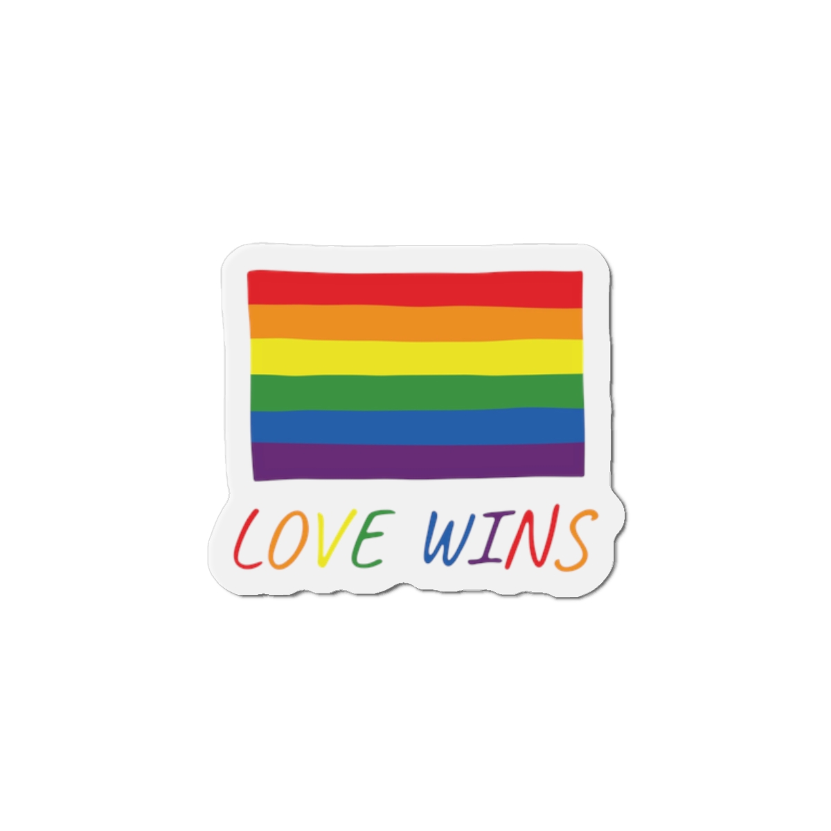 Colorful Gay Pride Flag Happy Pride Day Lgbtq Community Pride Month Vector Hand Drawn Doodle Posters Stickers Logo Cards Die Cut Magnets