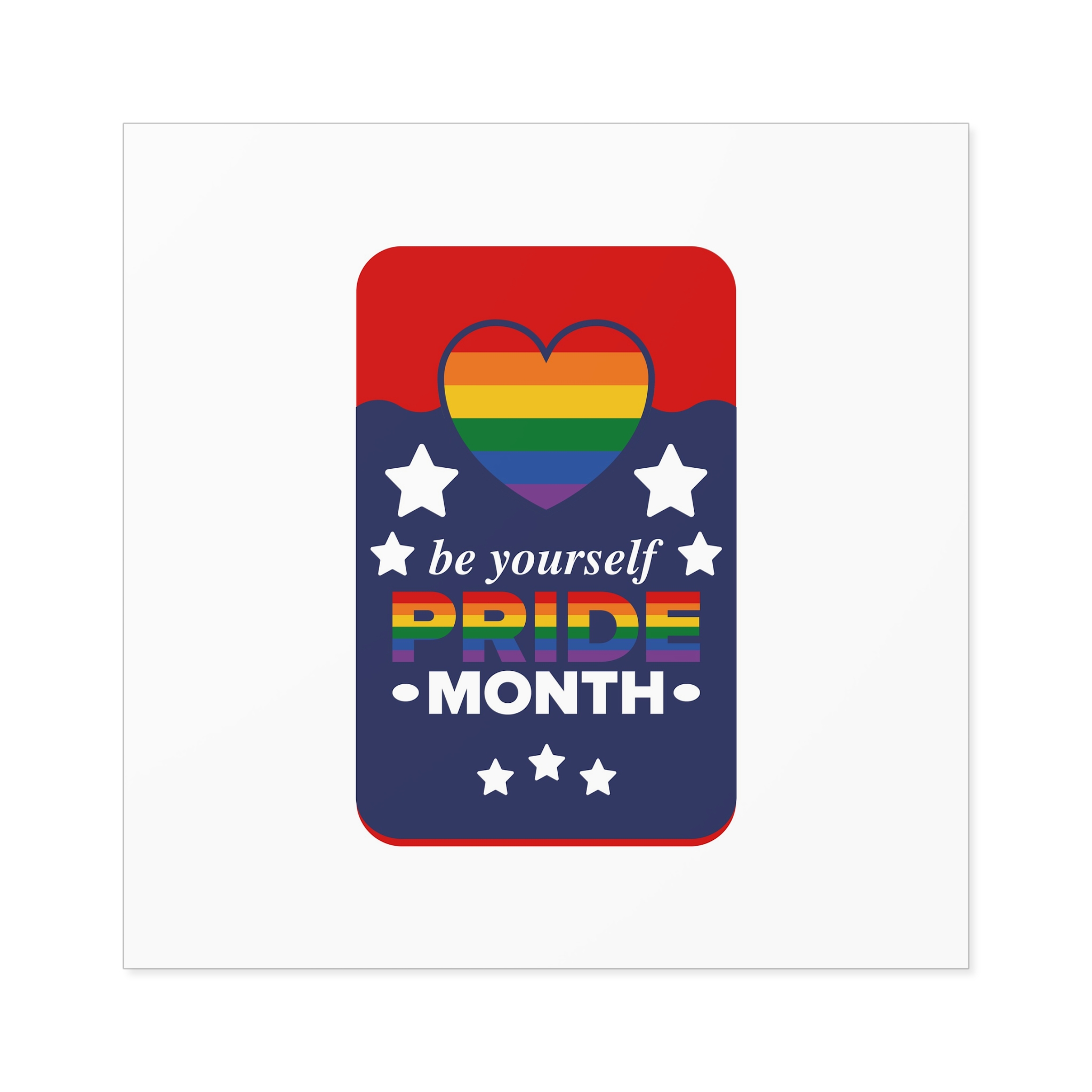 Lgbt Pride Month June Lesbian Gay Bisexual Transgender Love Lgbtq Flag Rainbow Vector Laminate Stickers Square - Image 61