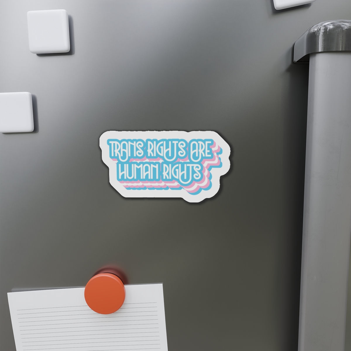 Pride Day Lettering With Human Rights Die Cut Magnets - Image 11