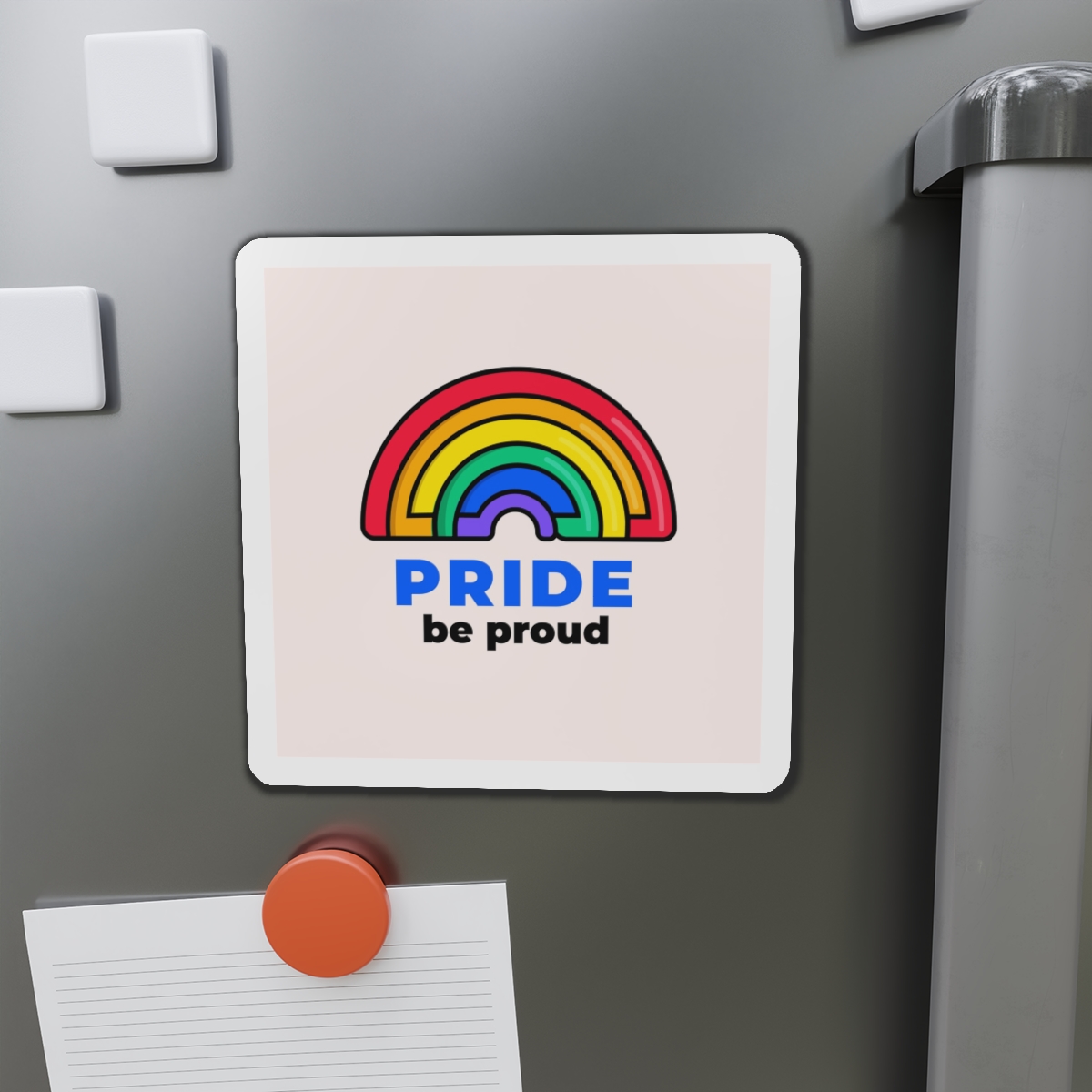 Flat Lgbt Pride Month Logo Template(1) Die Cut Magnets - Image 14