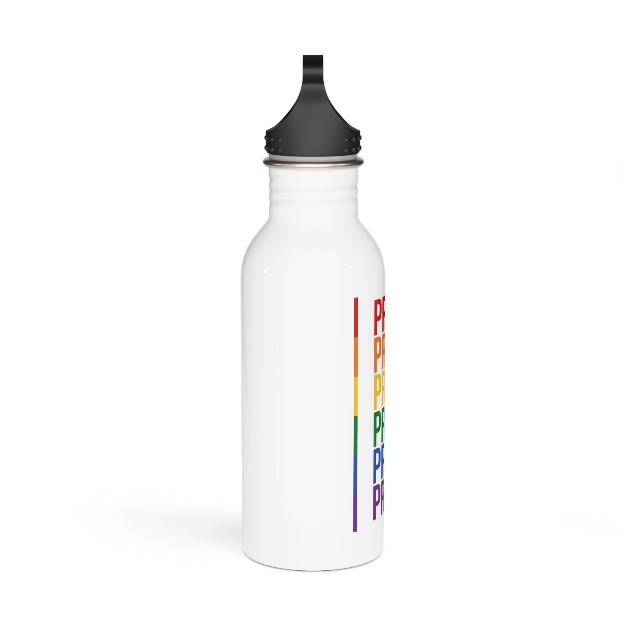 Lgbt Pride Month June 2026 Lesbian Gay Bisexual Transgender Lgbtq Flag Rainbow Love Vector (1) Stainless Steel Water Bottle - Image 2