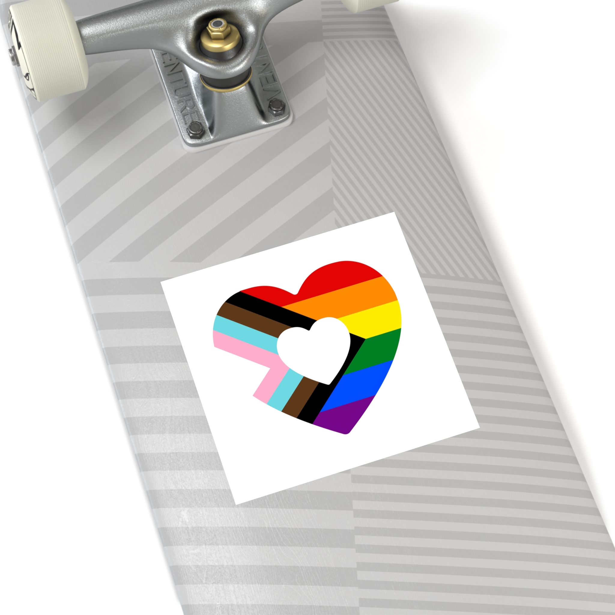 Progress Pride Flag Progress Pride Rainbow Flags Lgbtq Flag Laminate Stickers Square - Image 36