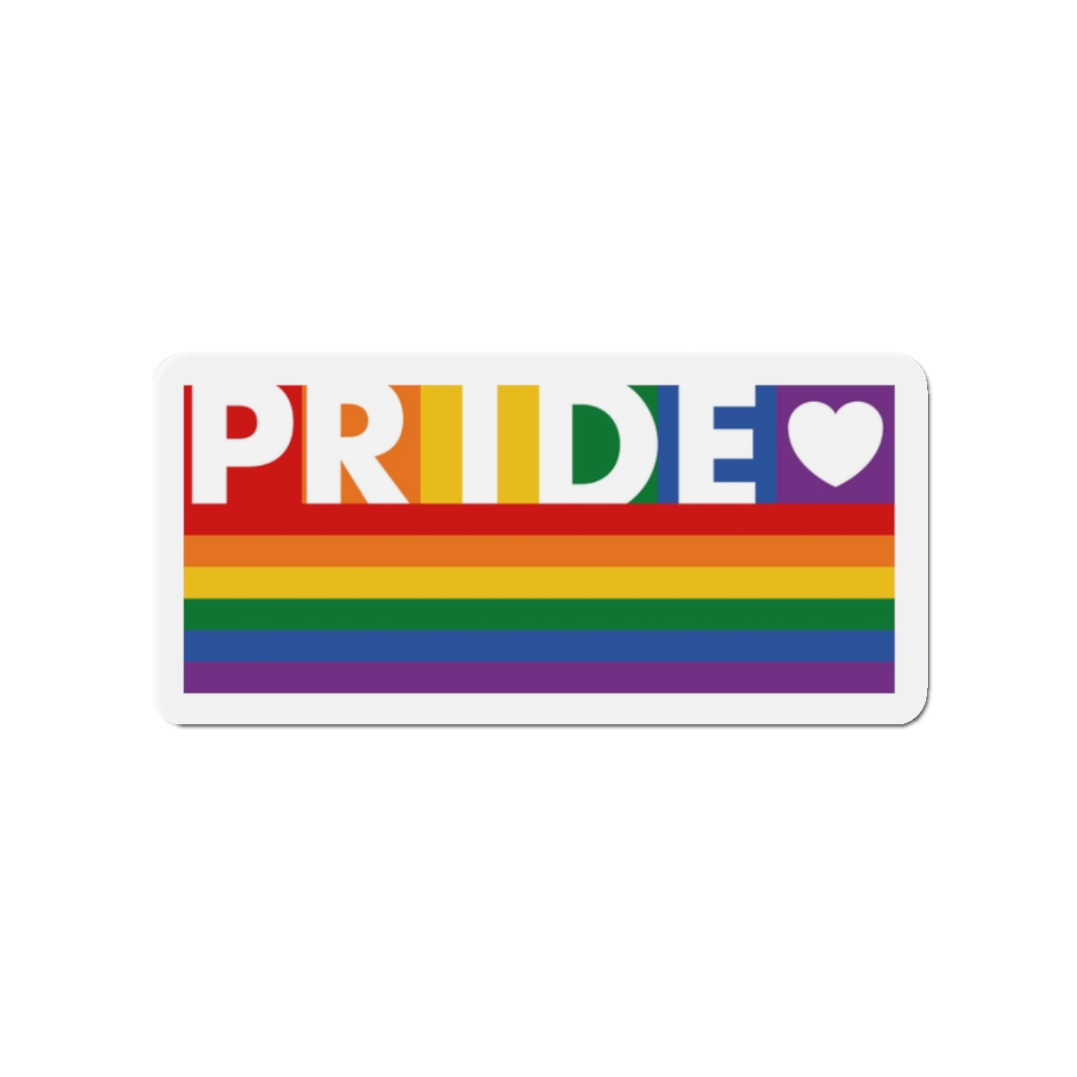 Lesbian Pride Design E2364B Die Cut Magnets