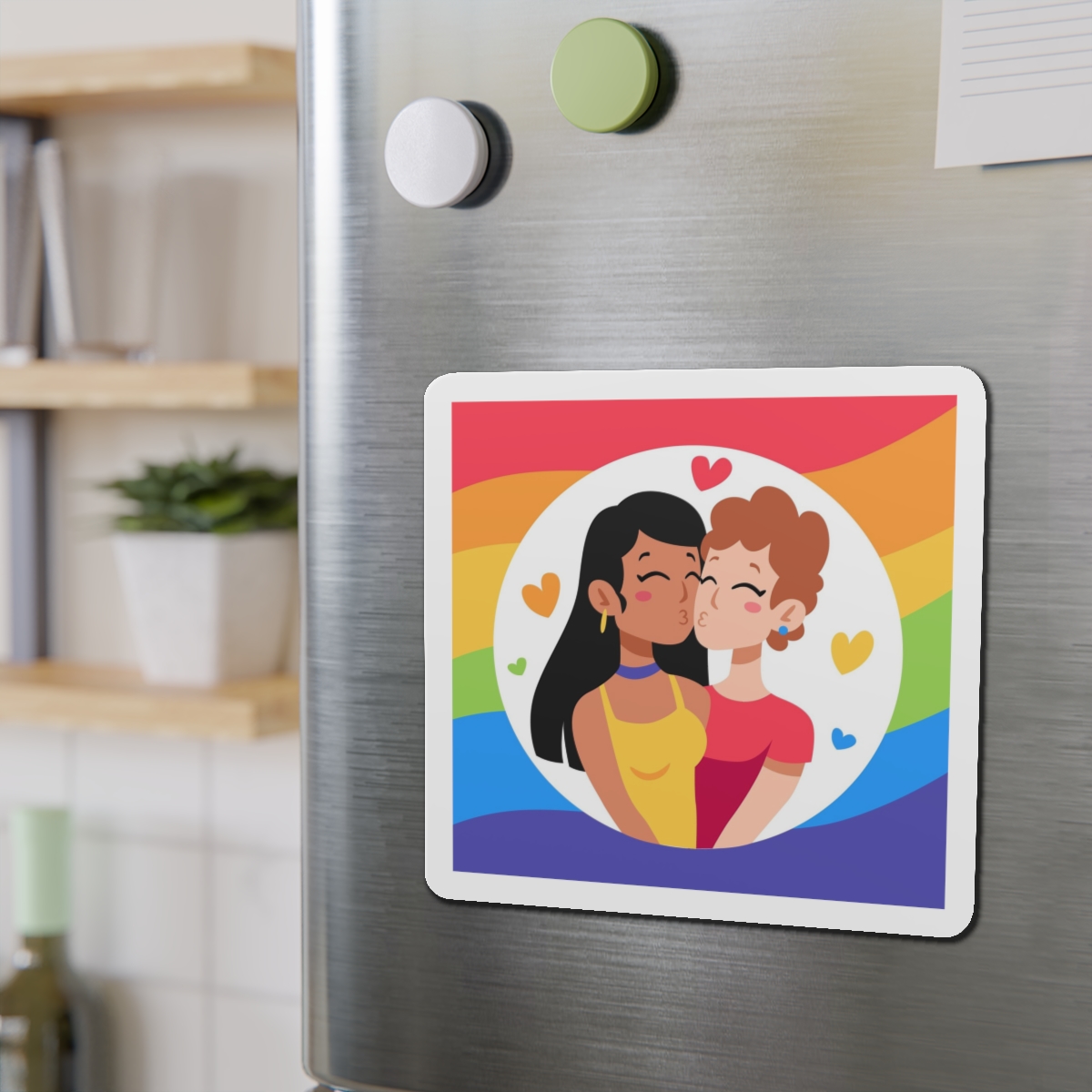 Lesbian Pride Design EF902A Die Cut Magnets - Image 15