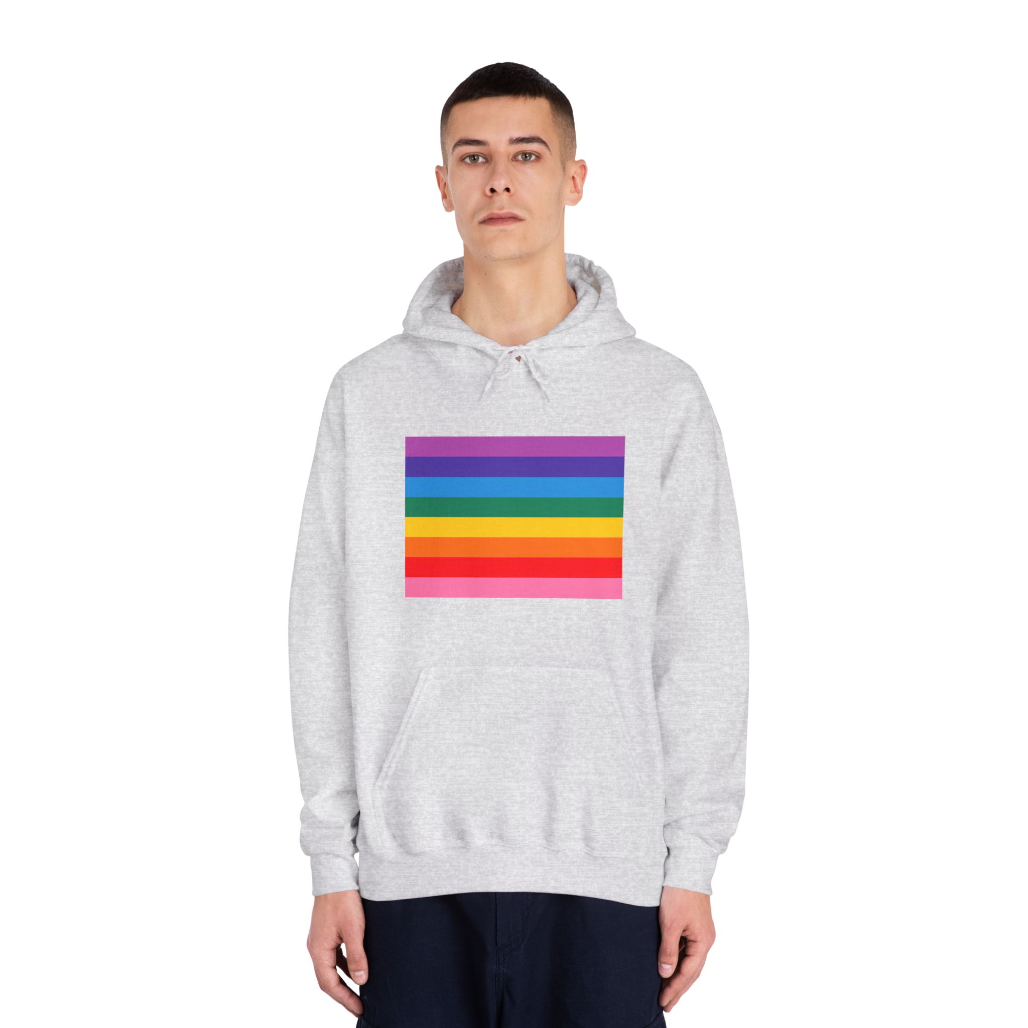 Pride Love Freedom Lgbtq Lgbt Heart Rainbow Love Wins Gay Lesbian Trans Homo Homosexual Colors Flag Diversity Parade Unisex Dryblend Hooded Sweatshirt - Image 7