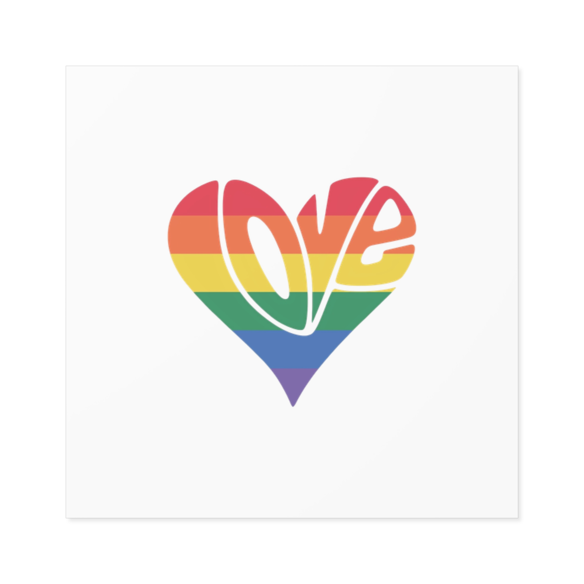 Pride Lgbt Gay Retro Tshirt Design Laminate Stickers Square