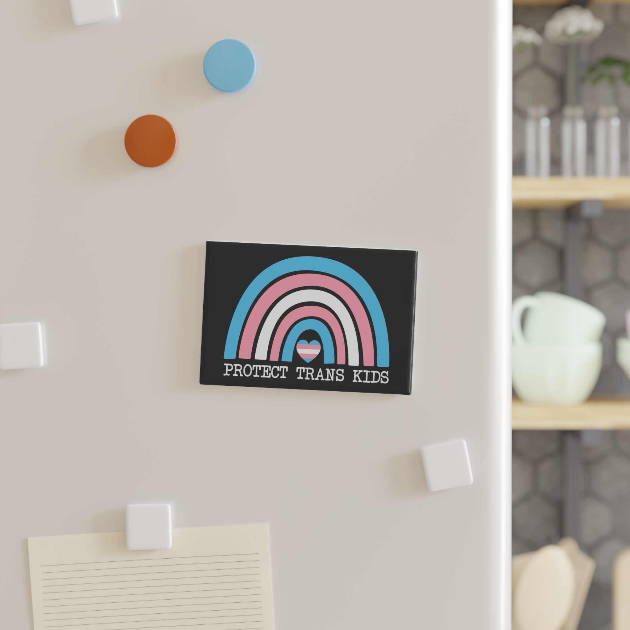 Poster That Says Protection Boys Their Kids Button Magnet Rectangle 1 And 10 Pcs - Image 3