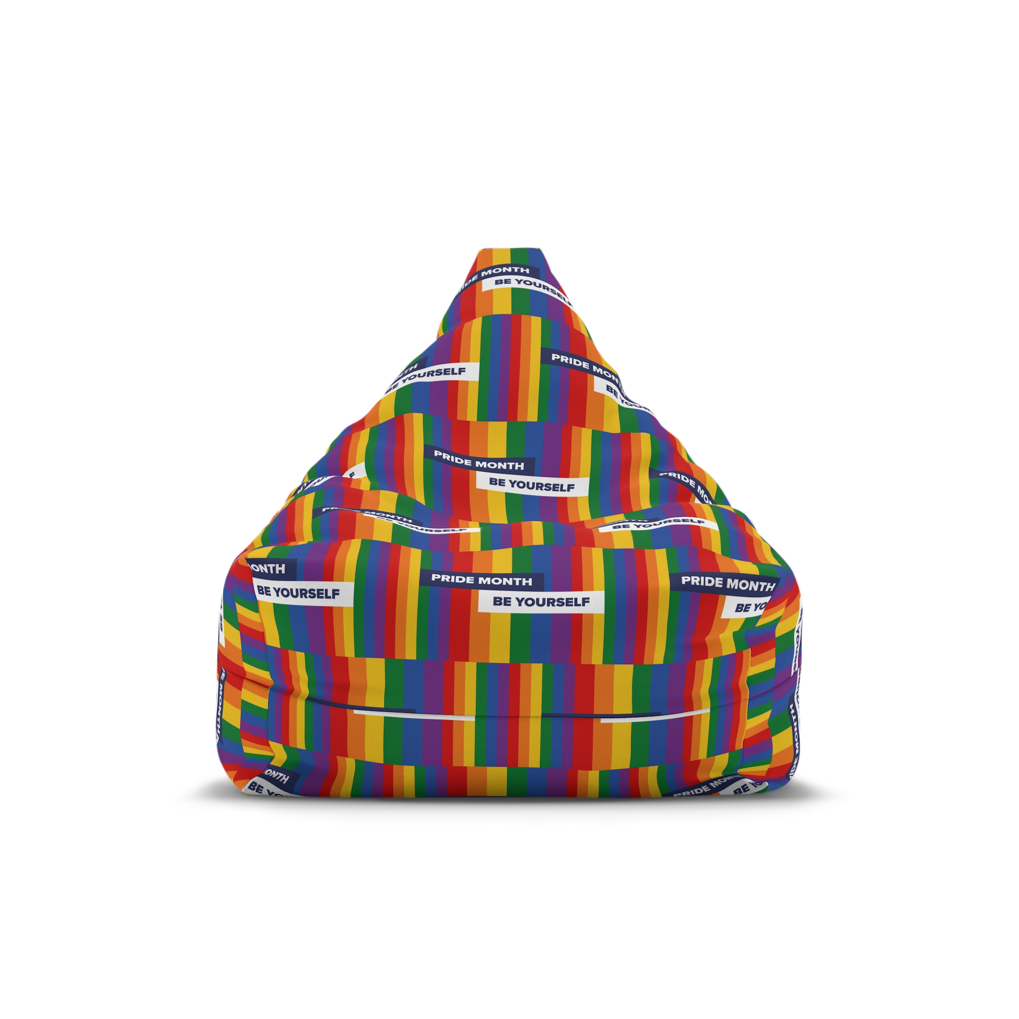 Lgbt Pride Month June Lesbian Gay Bisexual Transgender Lgbtq Flag Rainbow Vector2 Bean Bag Chair Cover