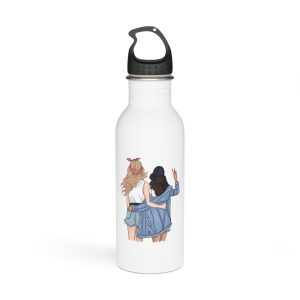 Friends Stand With Their Backs Stainless Steel Water Bottle