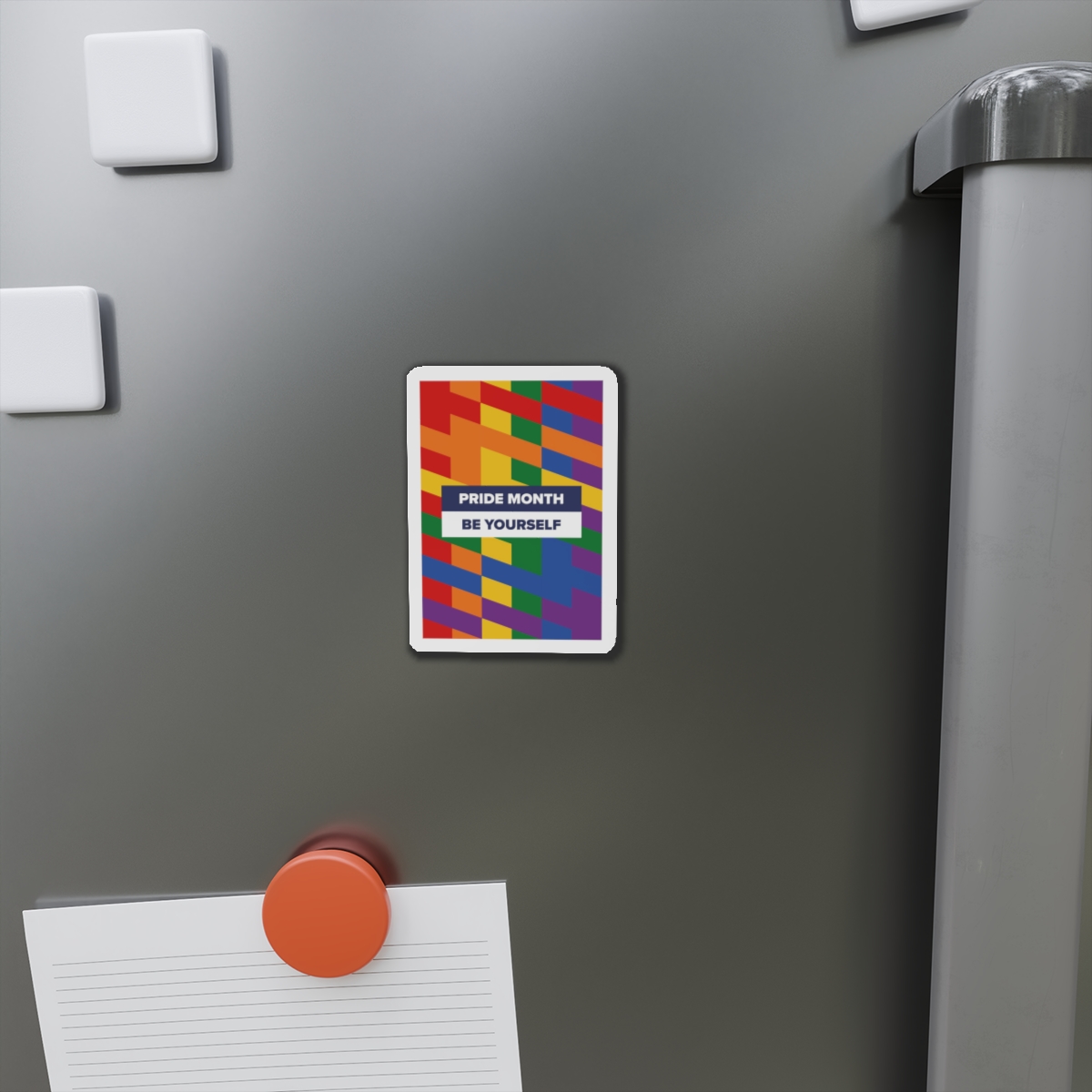 Lgbt Pride Month June Lesbian Gay Bisexual Transgender Lgbtq Flag Rainbow Vector(1)3 Die Cut Magnets - Image 5
