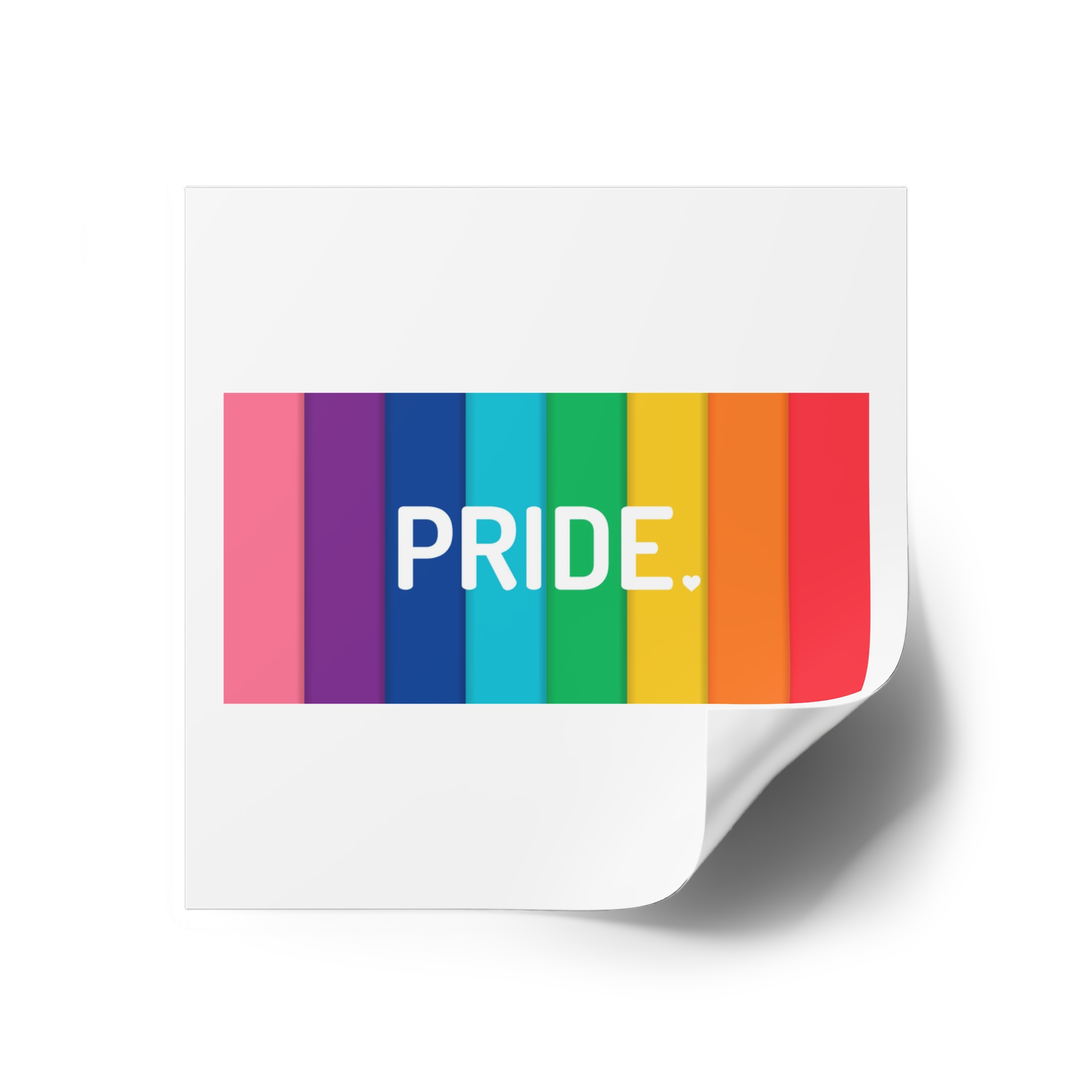 Rainbow Colored Background With Pride Concept Pride Month Laminate Stickers Square - Image 18