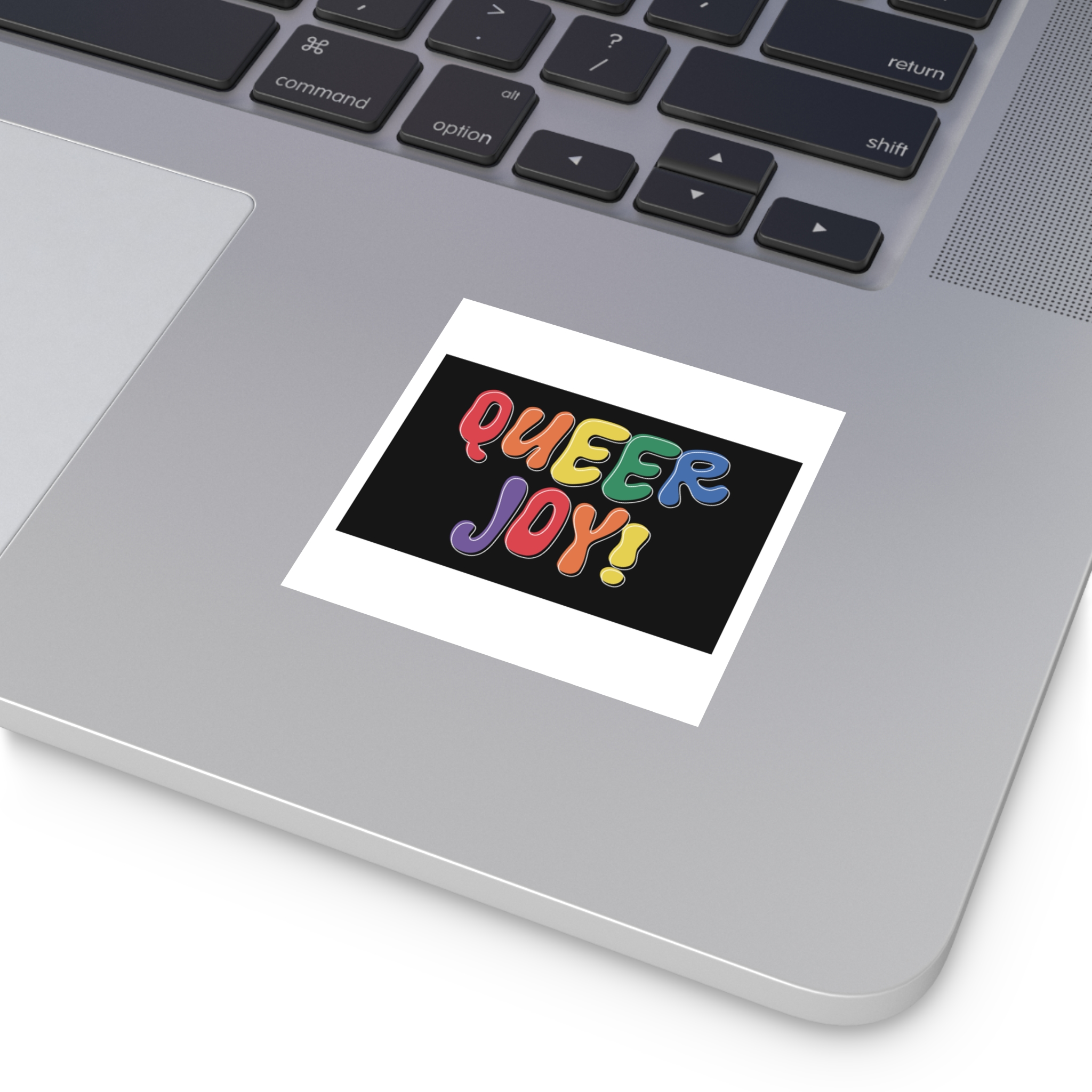 Queer Joy Colorful Celebration Lgbtq Pride Happiness Laminate Stickers Square - Image 11