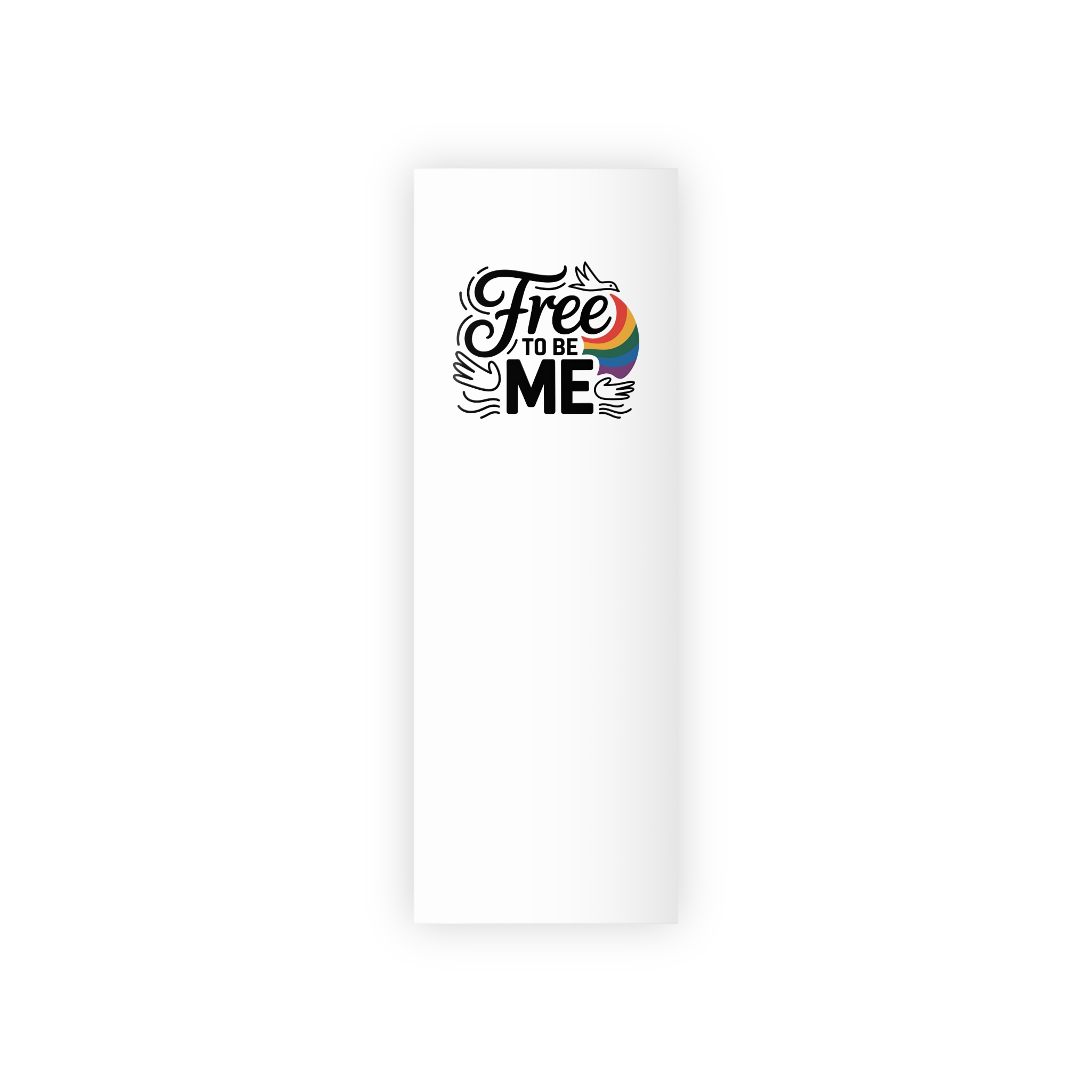 Free Be Me T Shirt Design Isolated White Background Gift Wrapping Paper Rolls 1pc - Image 5