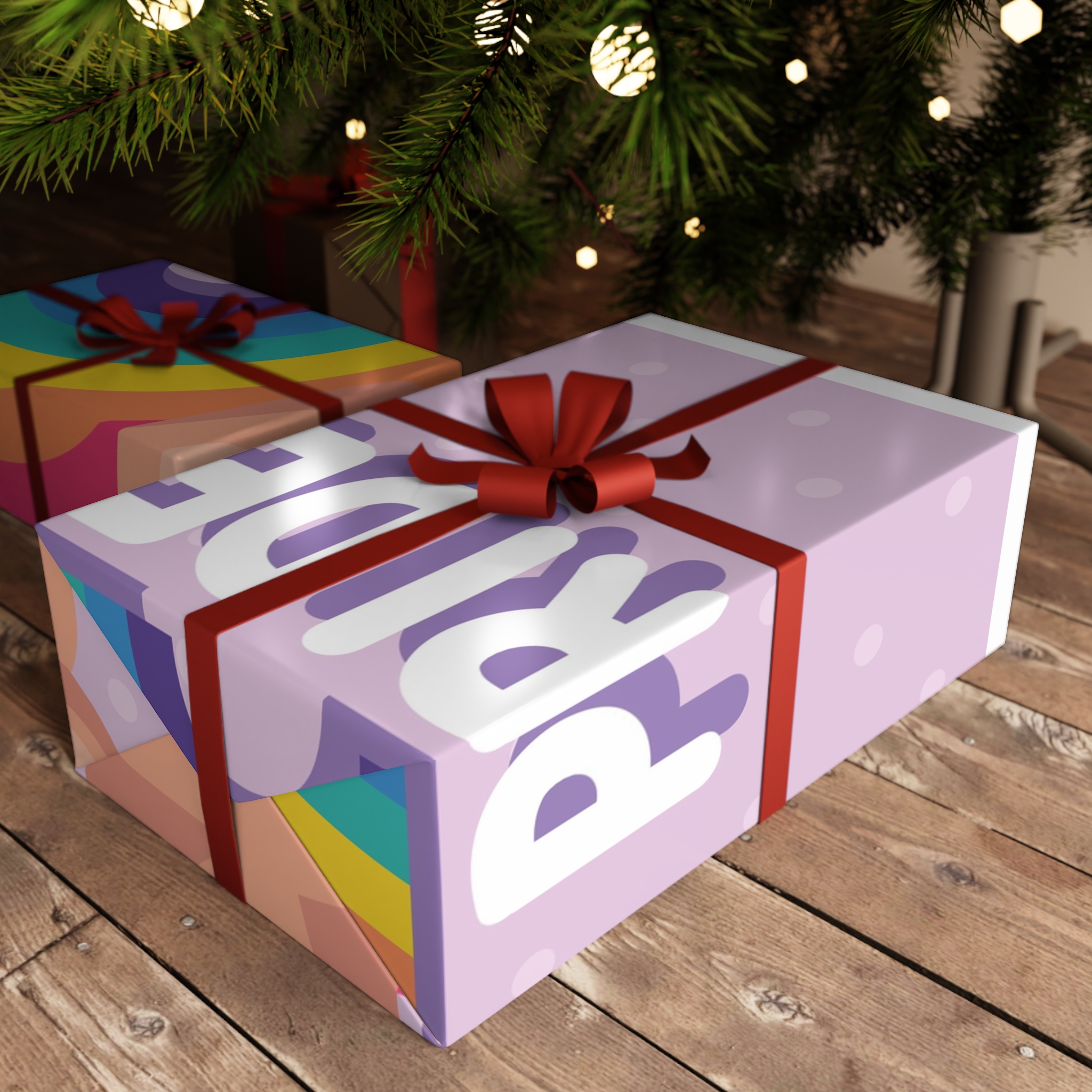 Pride Lettering With Rainbow Card Gift Wrapping Paper Sheets 1pc - Image 6