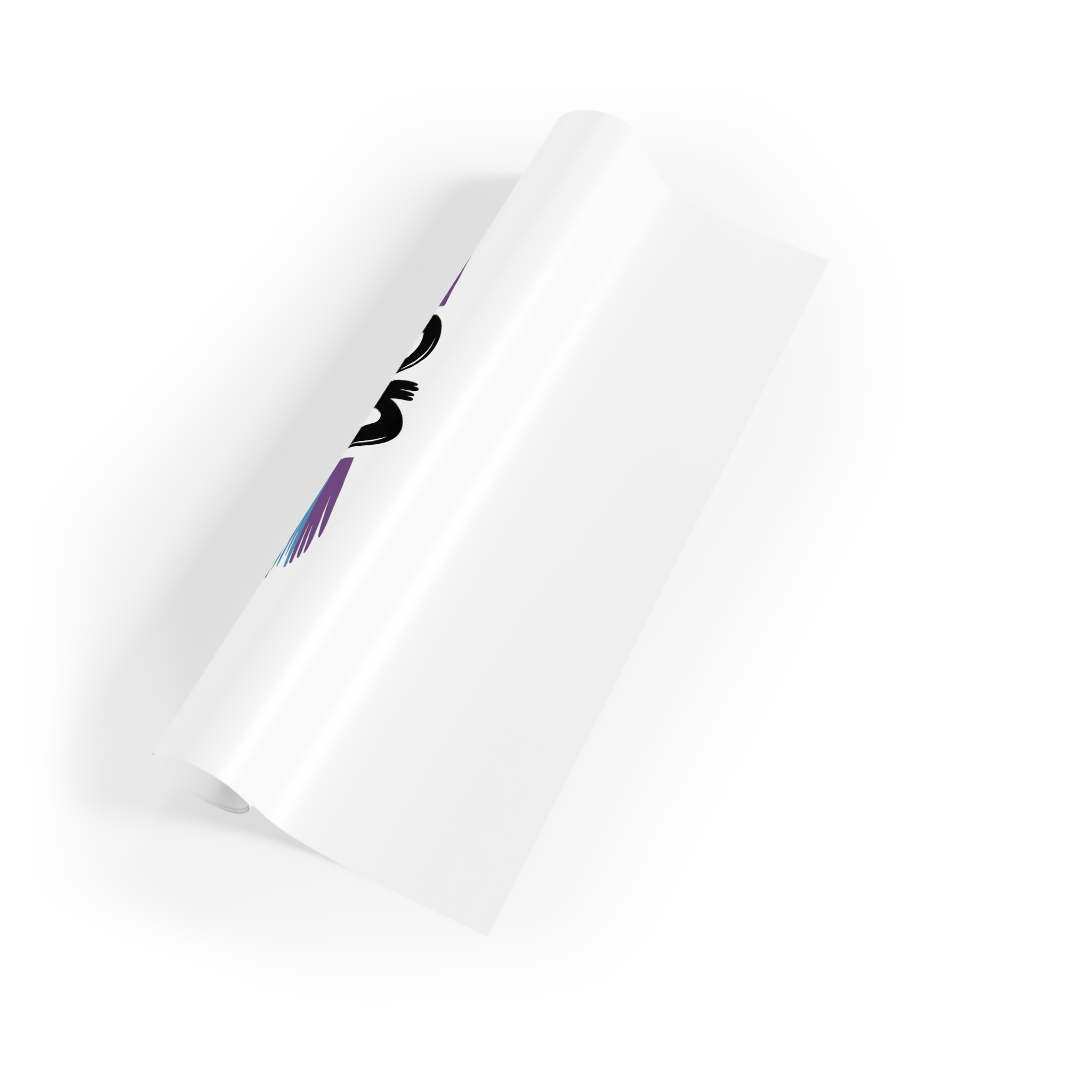 You Cant Erase Us T Shirt Design Isolated White Background 2 Gift Wrapping Paper Rolls 1pc - Image 3