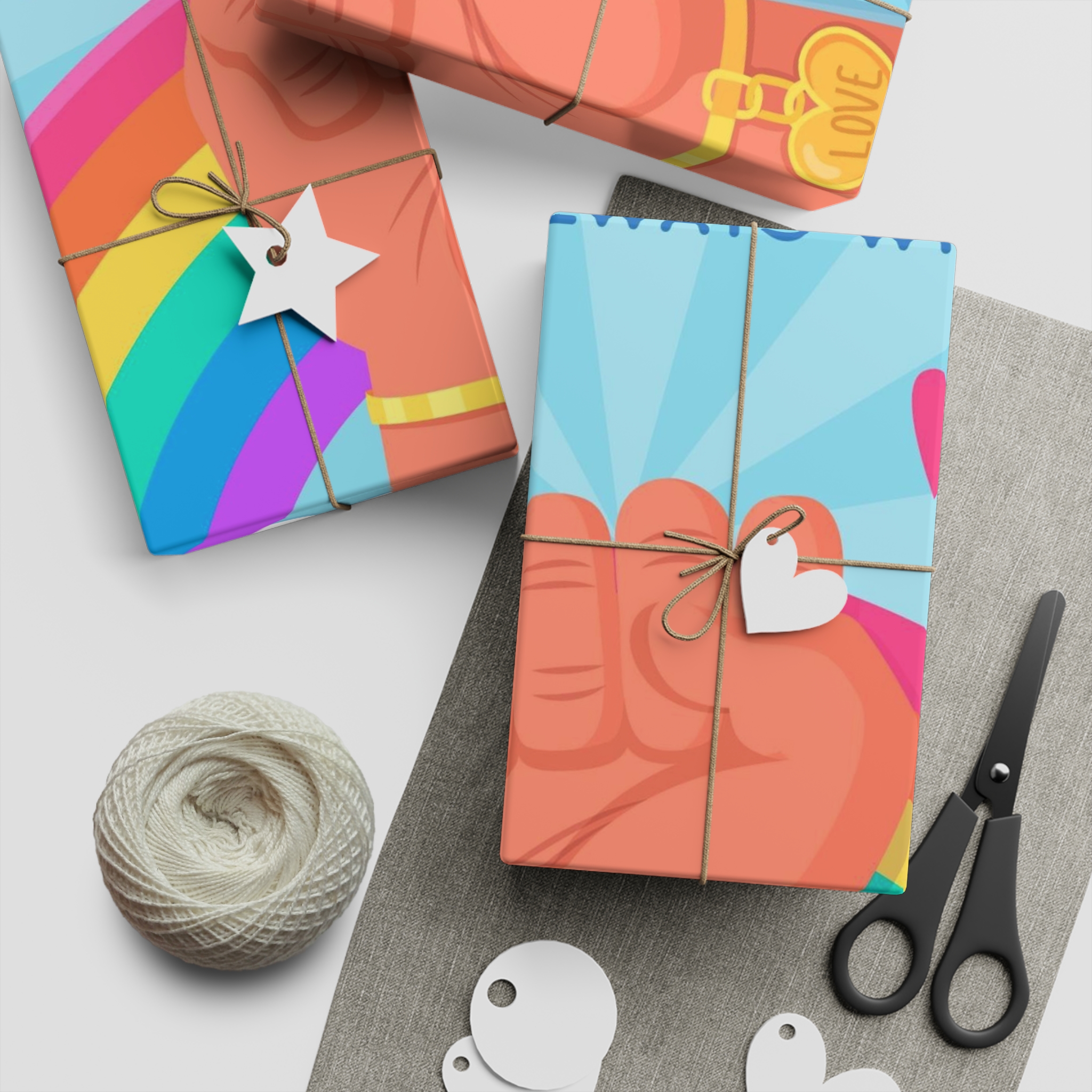 Pride Day Concept Gift Wrapping Paper Sheets 1pc - Image 5