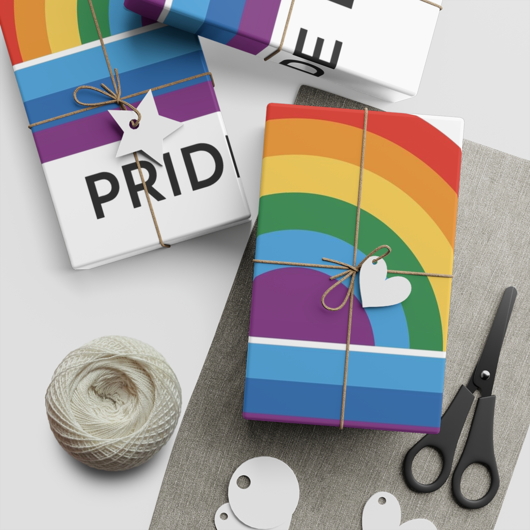 Rainbow Pride Day Celebration Illustration With Colorful Sunburst Design Lgbtq Support Awareness Gift Wrapping Paper Sheets 1pc - Image 5