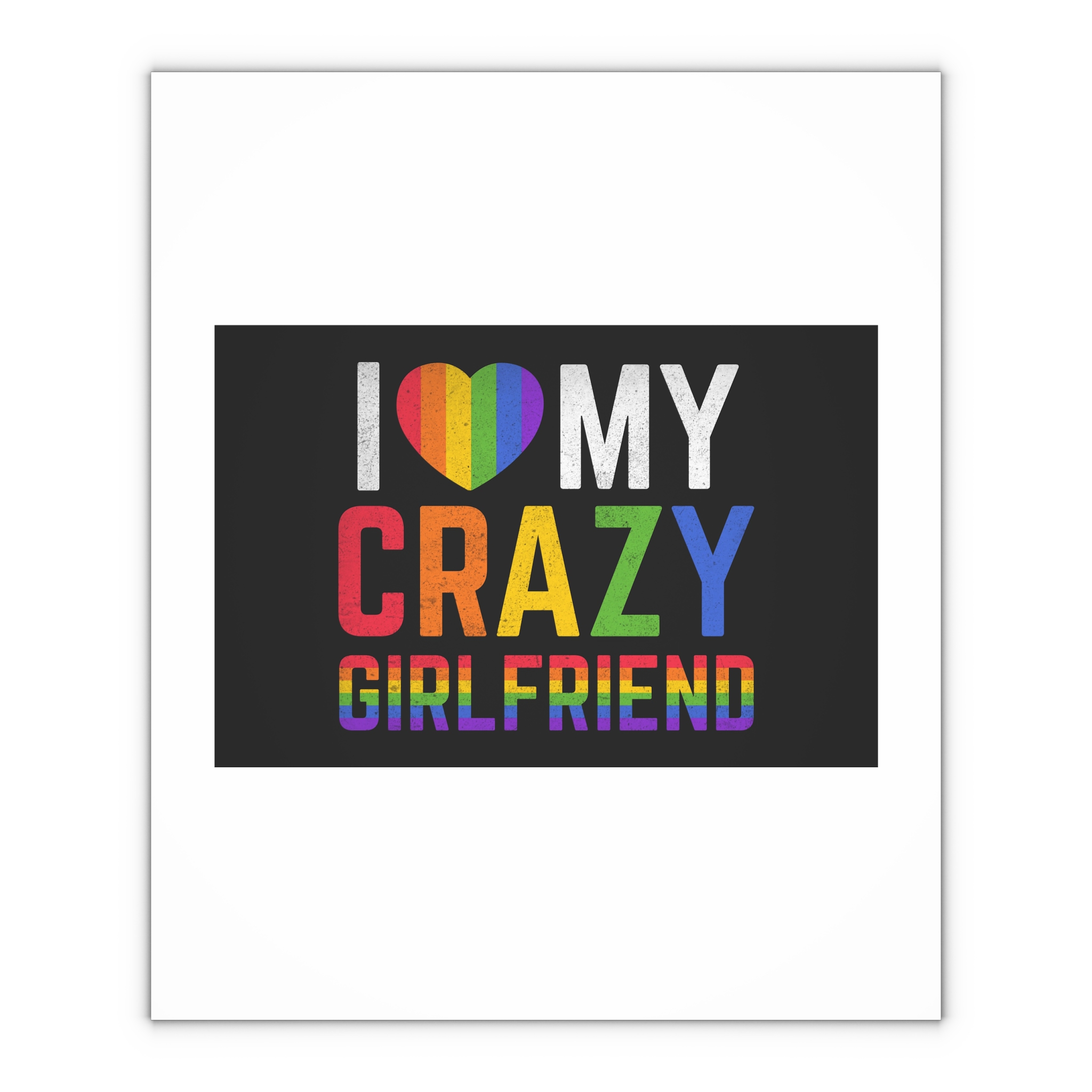 Pride Gay Rainbow Typography Vector Premium T Shirt(5) Gift Wrapping Paper Sheets 1pc - Image 4