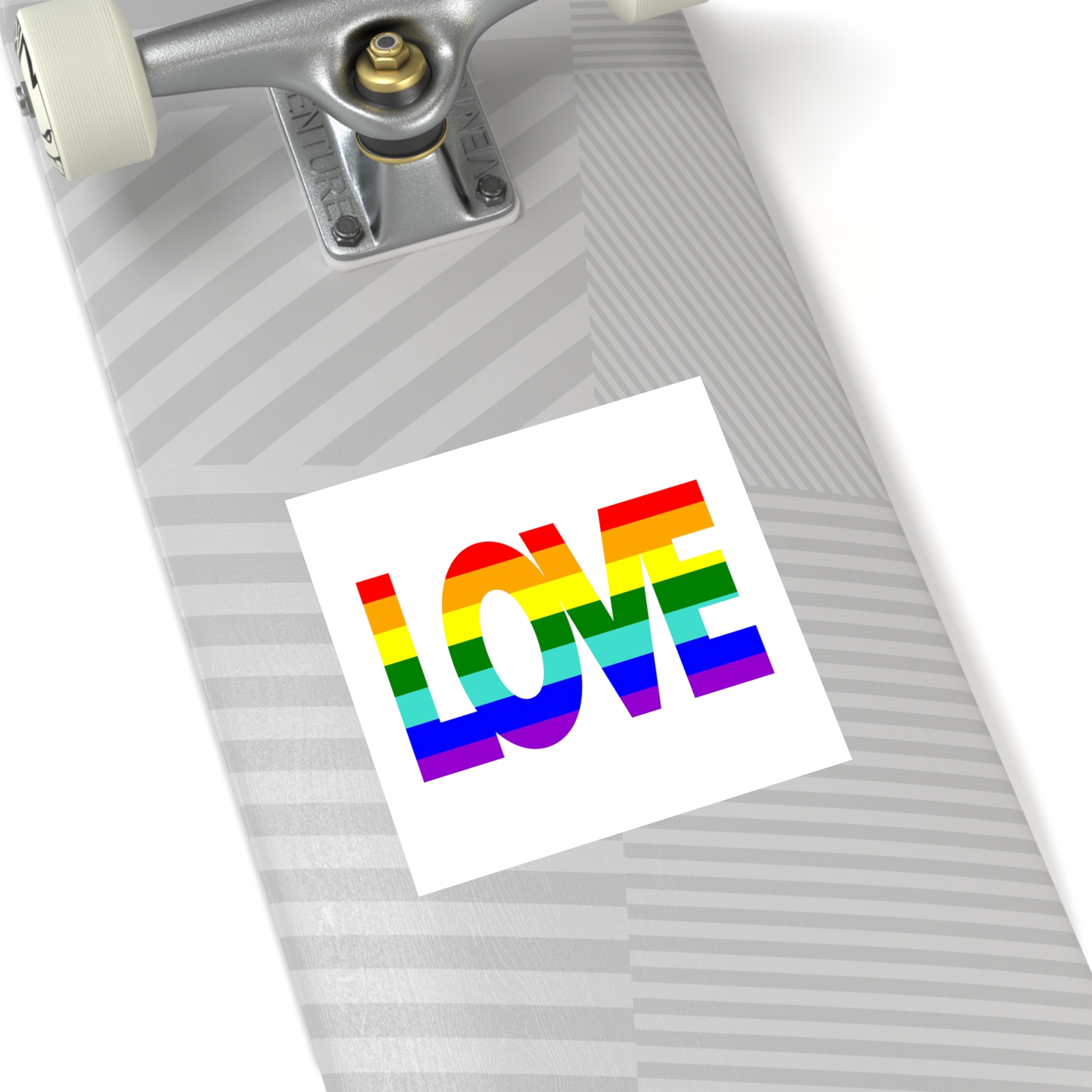 Lgbt Pride Flag Rainbow Flag Background Multicolored Peace Flag Movement Original Colors Symbol Laminate Stickers Square - Image 44