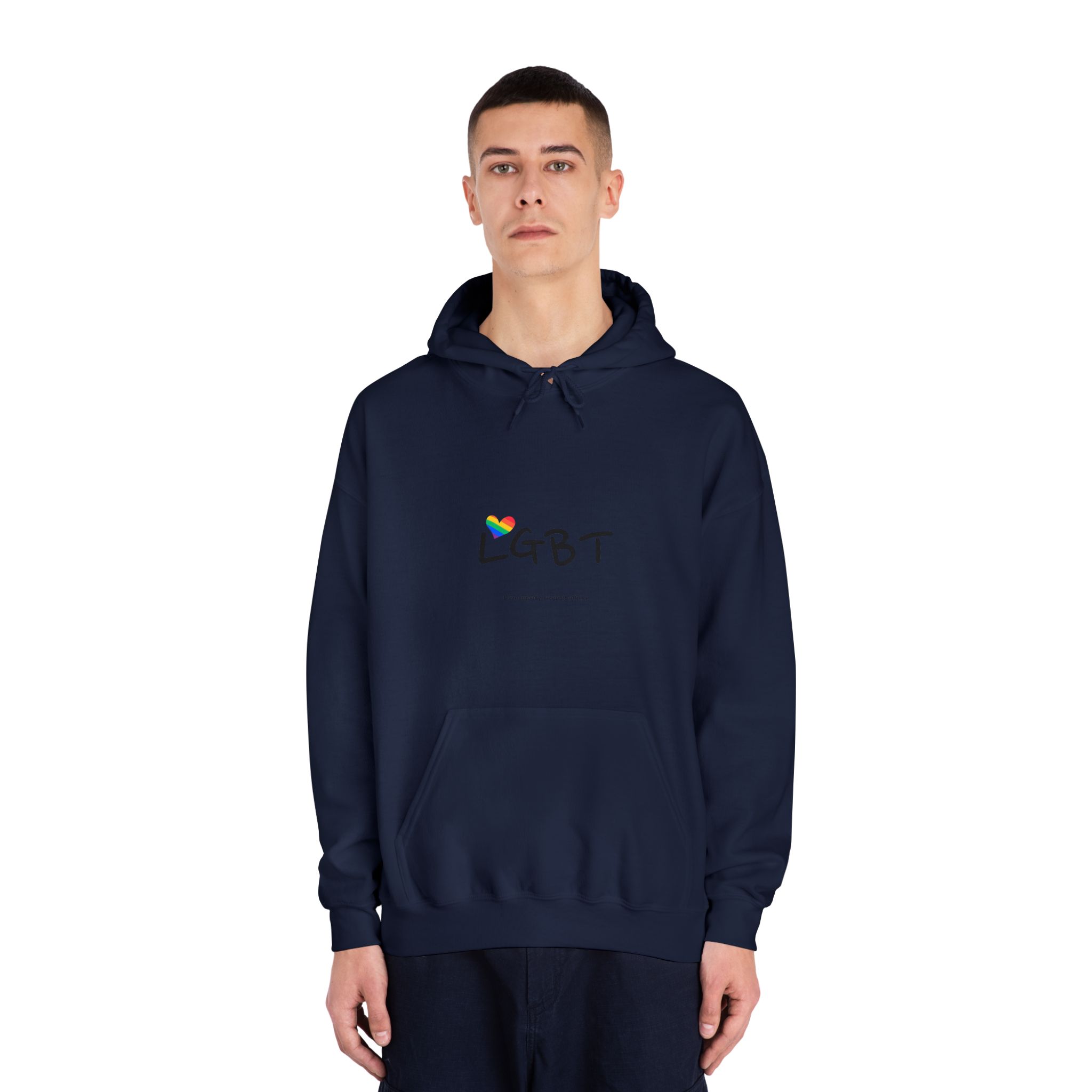 Love Letter Pride Rainbow Lettering Text Writing Pattern Freedom Love Heart Homo Colors Flag Parade(3) Unisex Dryblend Hooded Sweatshirt - Image 31