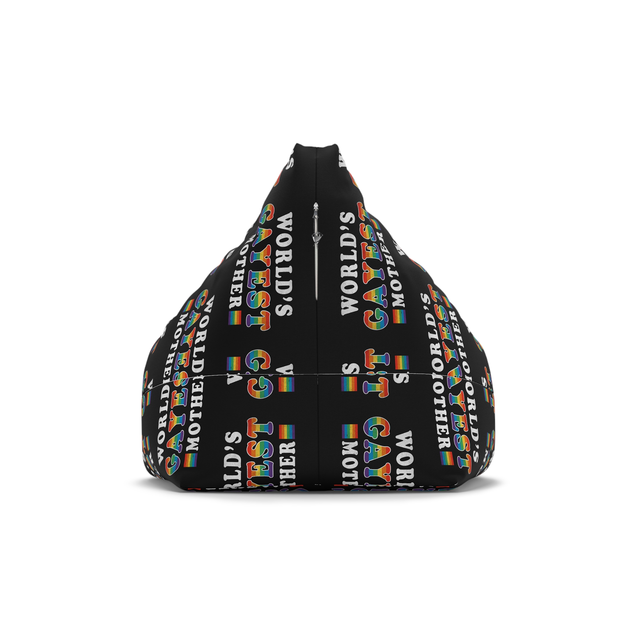 Mother Day Pride Rainbow Typography Vector Premium T Shirt(1) Bean Bag Chair Cover - Image 2