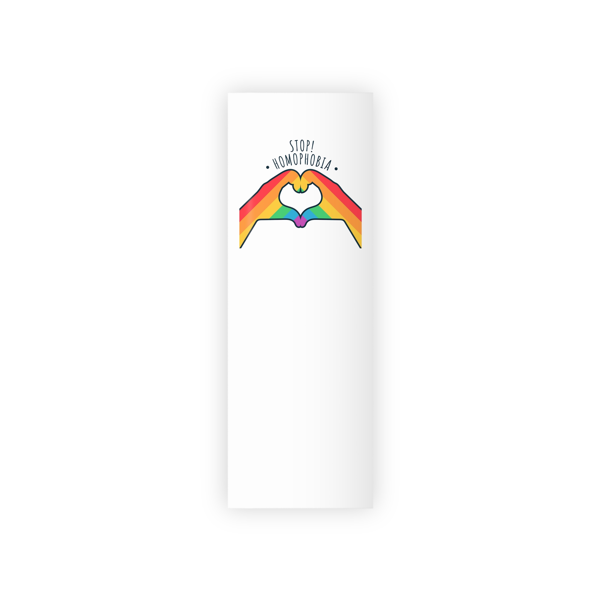 Stop Homophobia 17 May Lgbt Pride Heart Hand Rainbow Color Poster Sticker Symbol Vector Gift Wrapping Paper Rolls 1pc - Image 5