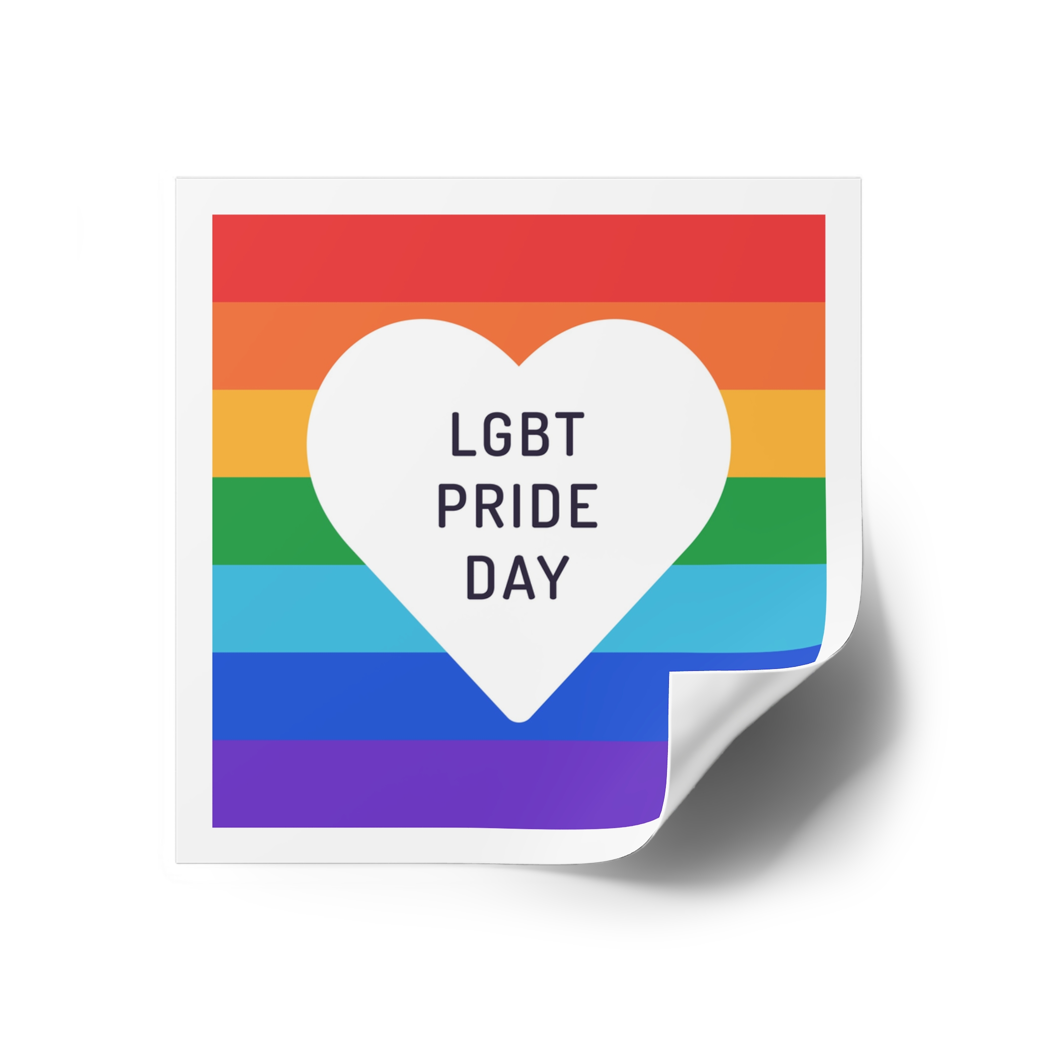 Pride Day 1 Laminate Stickers Square - Image 18