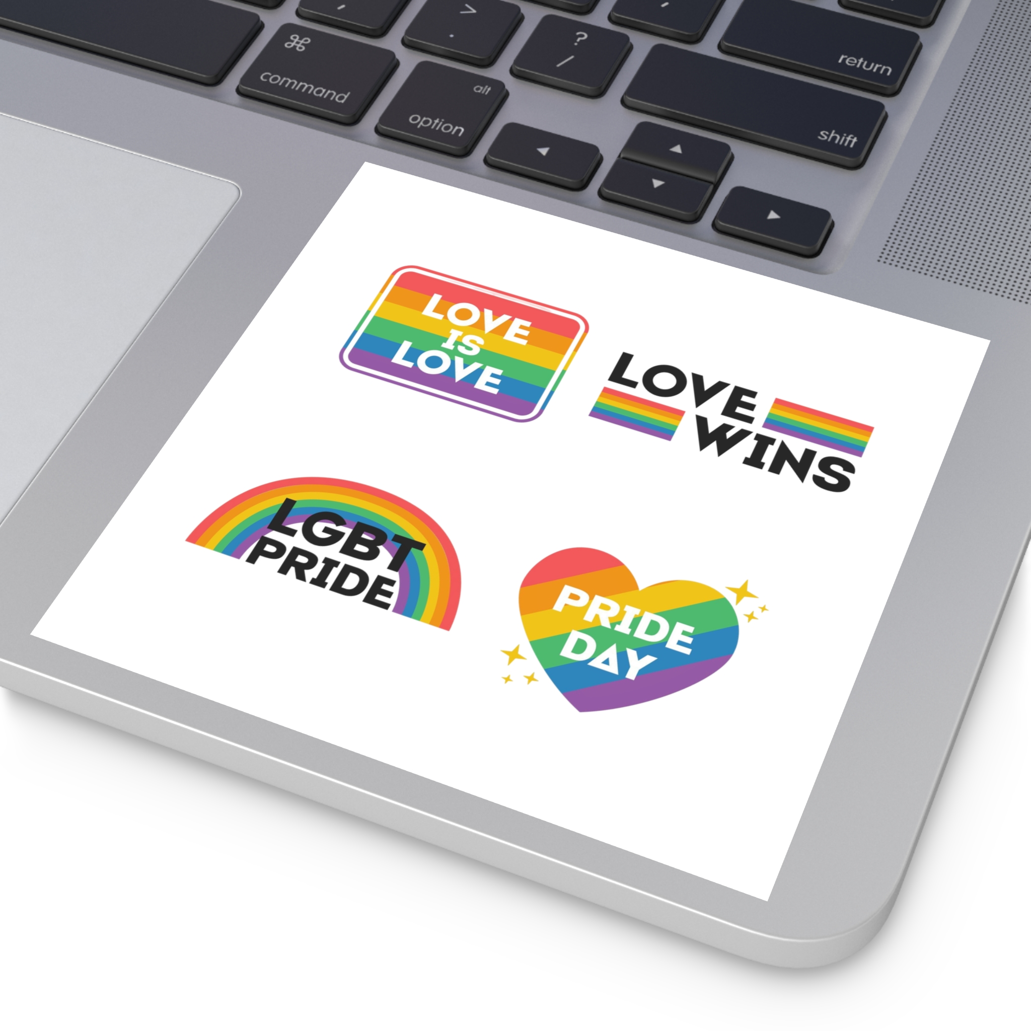 Pride Day Label Collection Design Laminate Stickers Square - Image 47