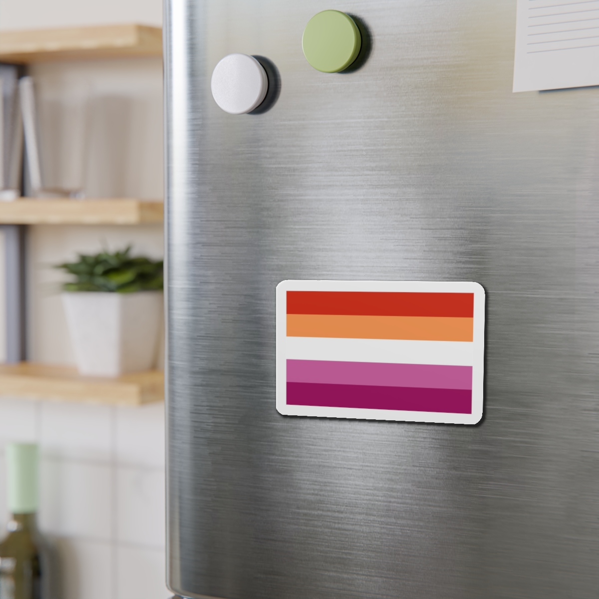 Lesbian Flag Die Cut Magnets - Image 9