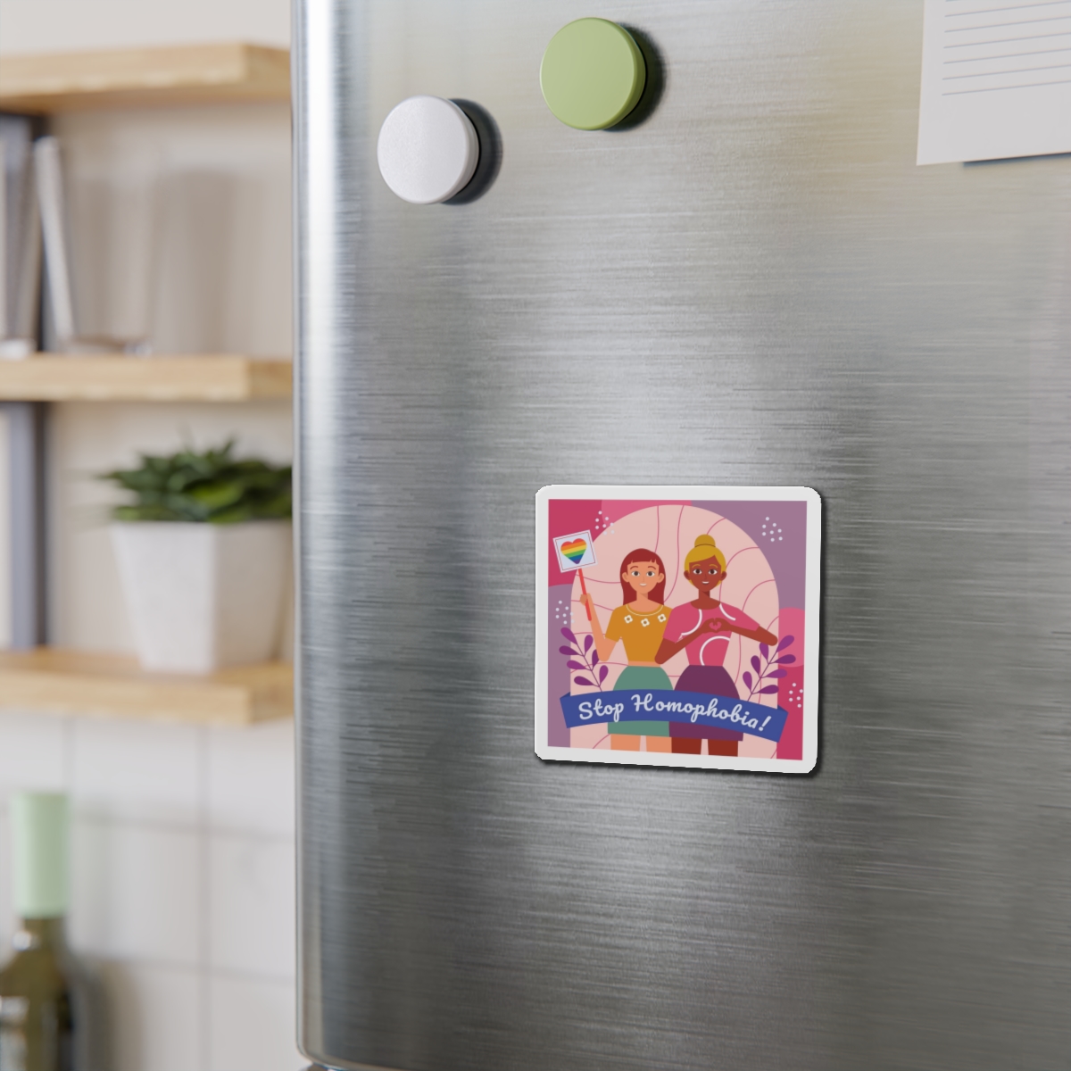 Lesbian Pride Design FE588C Die Cut Magnets - Image 6