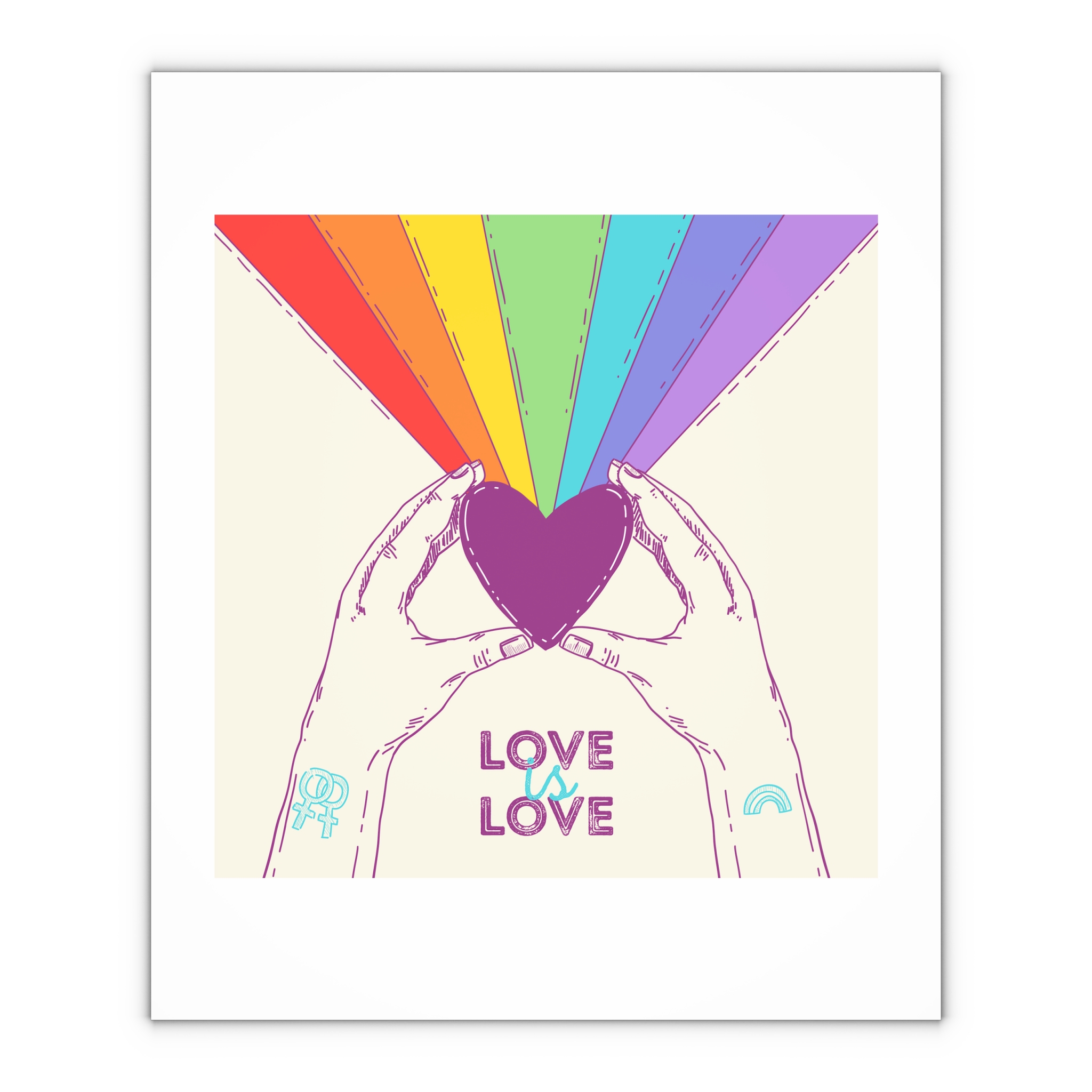 Lesbian Pride Design 882D67 Gift Wrapping Paper Sheets 1pc - Image 4