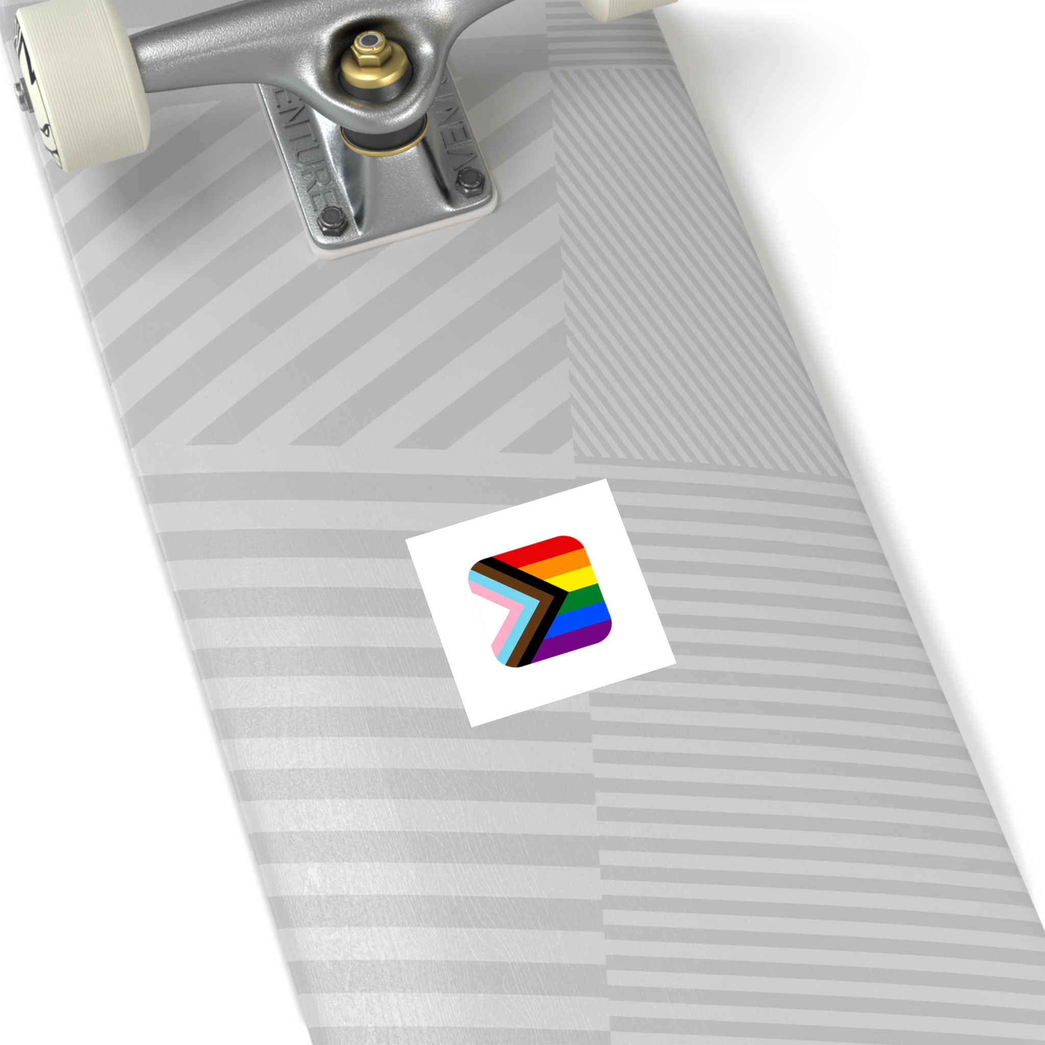 New Pride Flag Lgbtq Vector Illustartion Laminate Stickers Square - Image 8