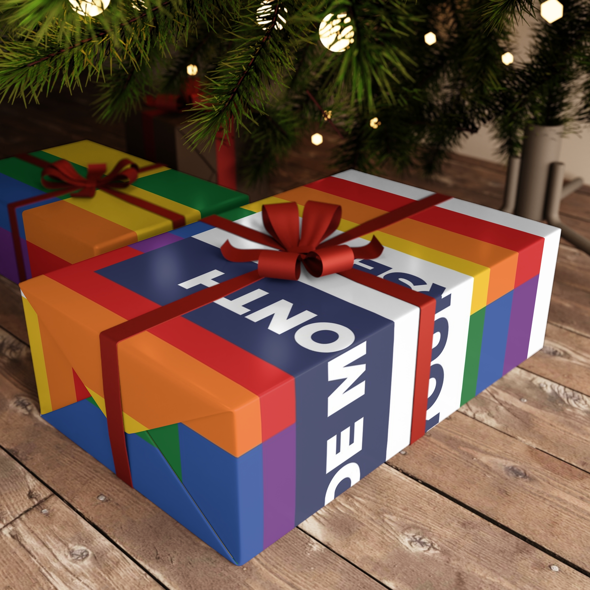 Lgbt Pride Month June Lesbian Gay Bisexual Transgender Lgbtq Flag Rainbow Vector(3) Gift Wrapping Paper Sheets 1pc - Image 3
