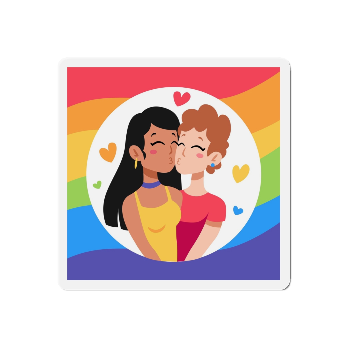 Lesbian Pride Design EF902A Die Cut Magnets - Image 7