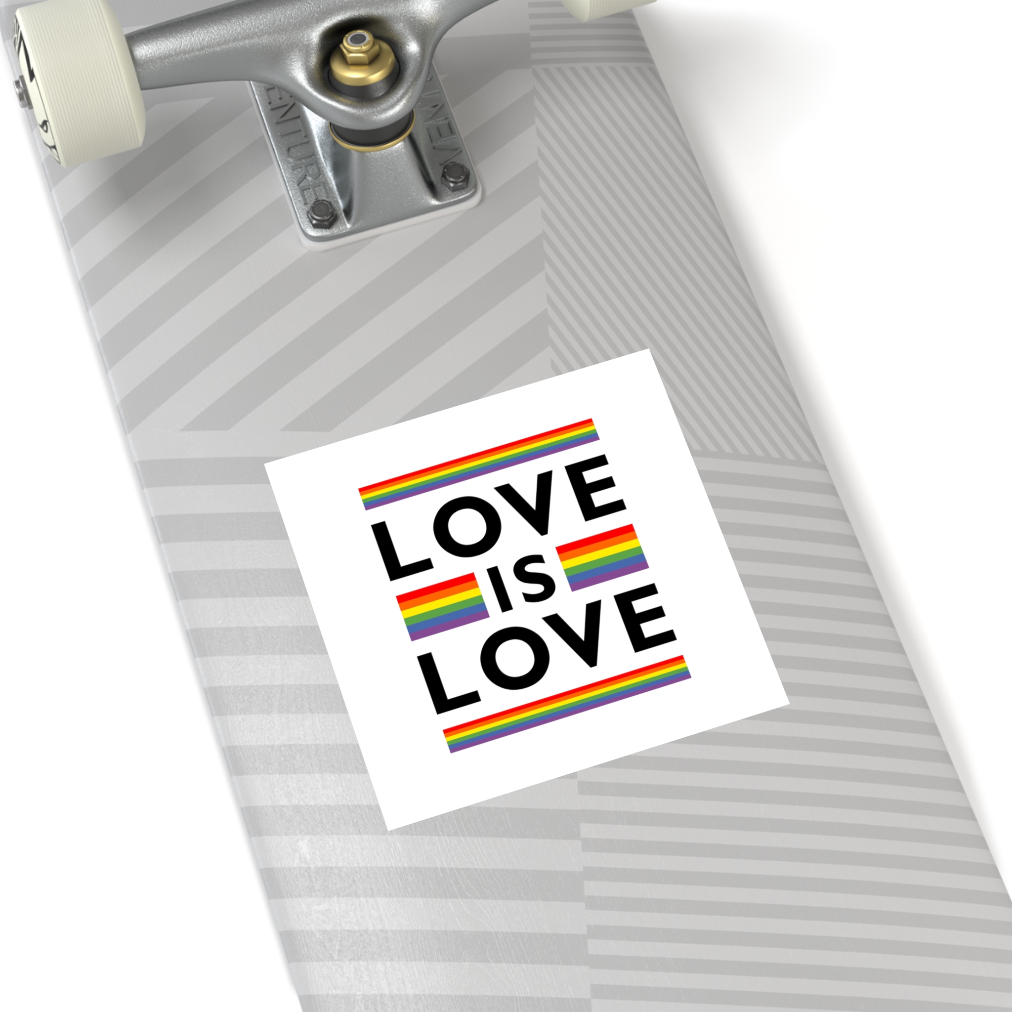 Love Is Love Lgbt Flag Symbol Pride Month Symbol Laminate Stickers Square - Image 36