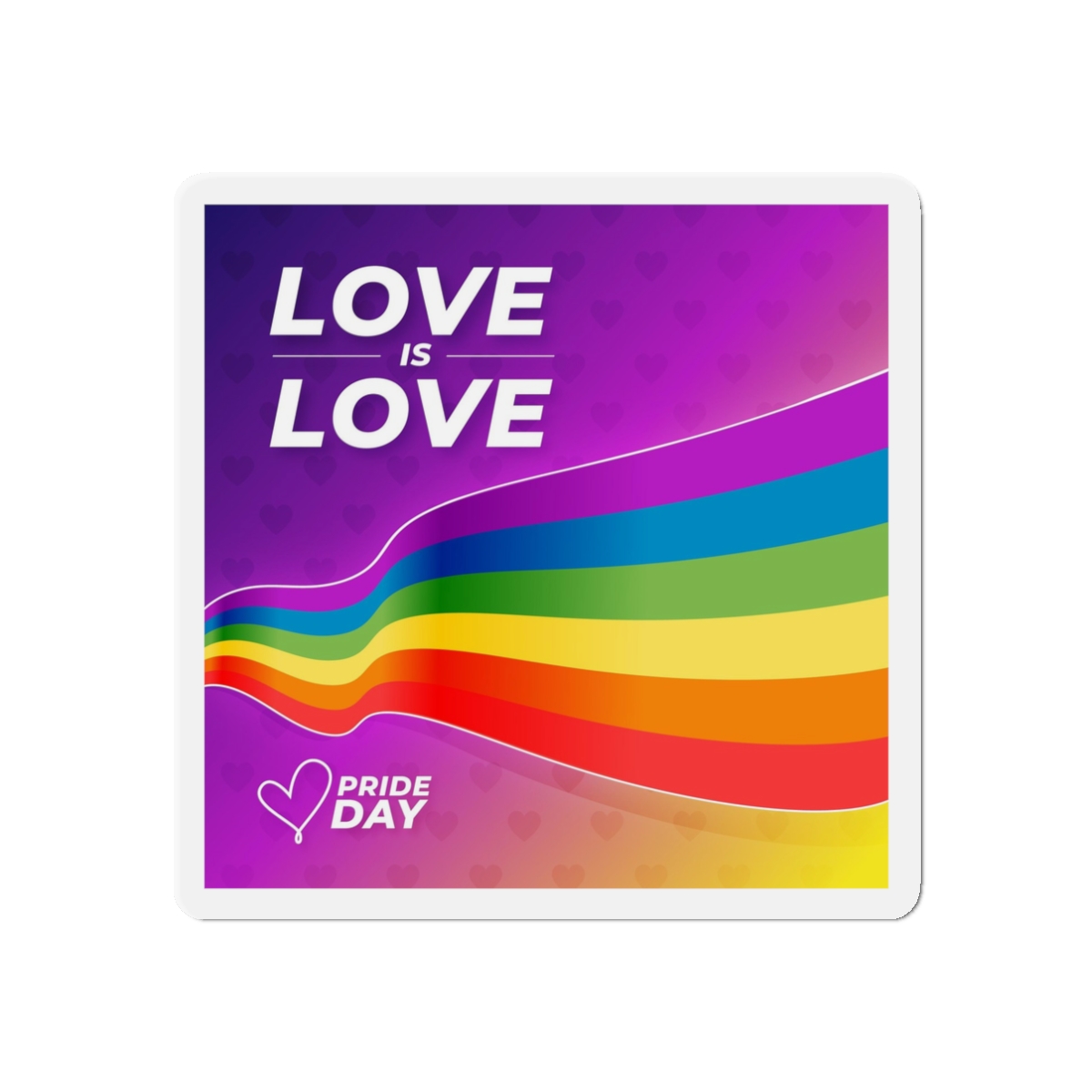 Colorful Pride Day Flag Concept Die Cut Magnets - Image 4