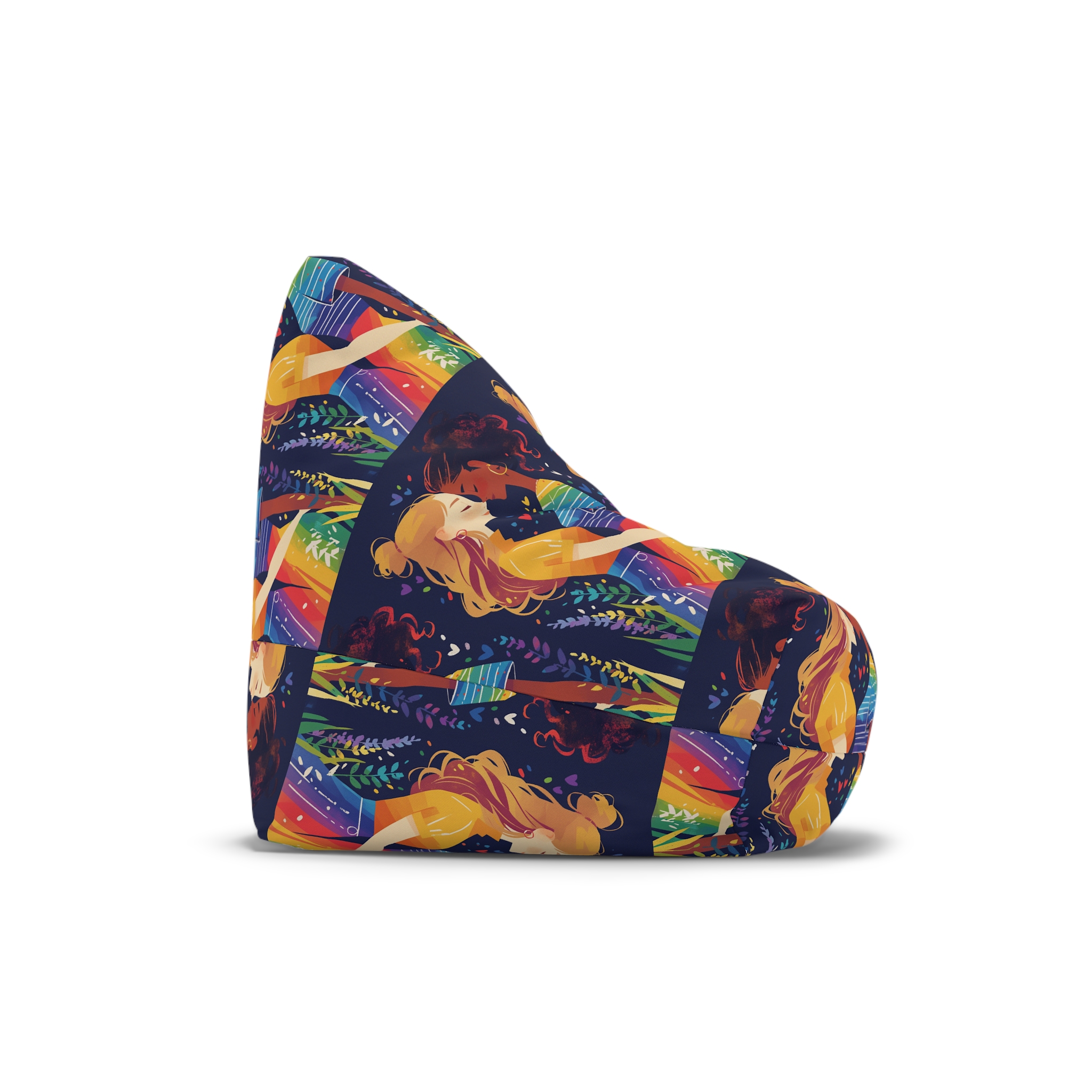Lesbian Pride Design 4C2A5F Bean Bag Chair Cover - Image 3