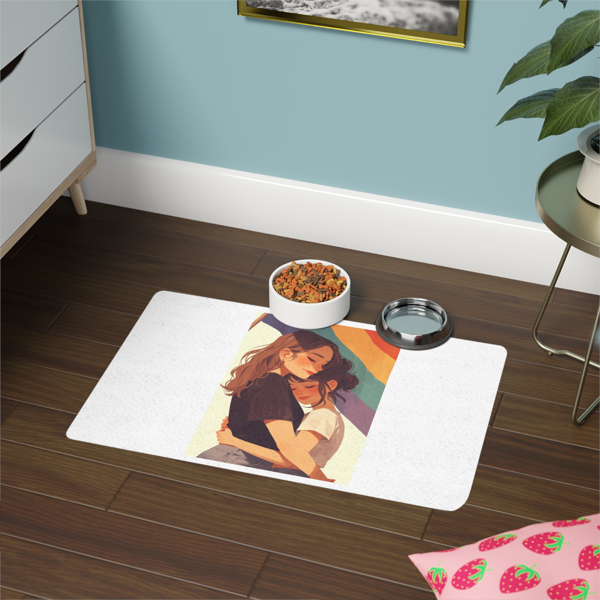 Lesbian Pride Design 58918A Pet Food Mat 12x18 - Image 4